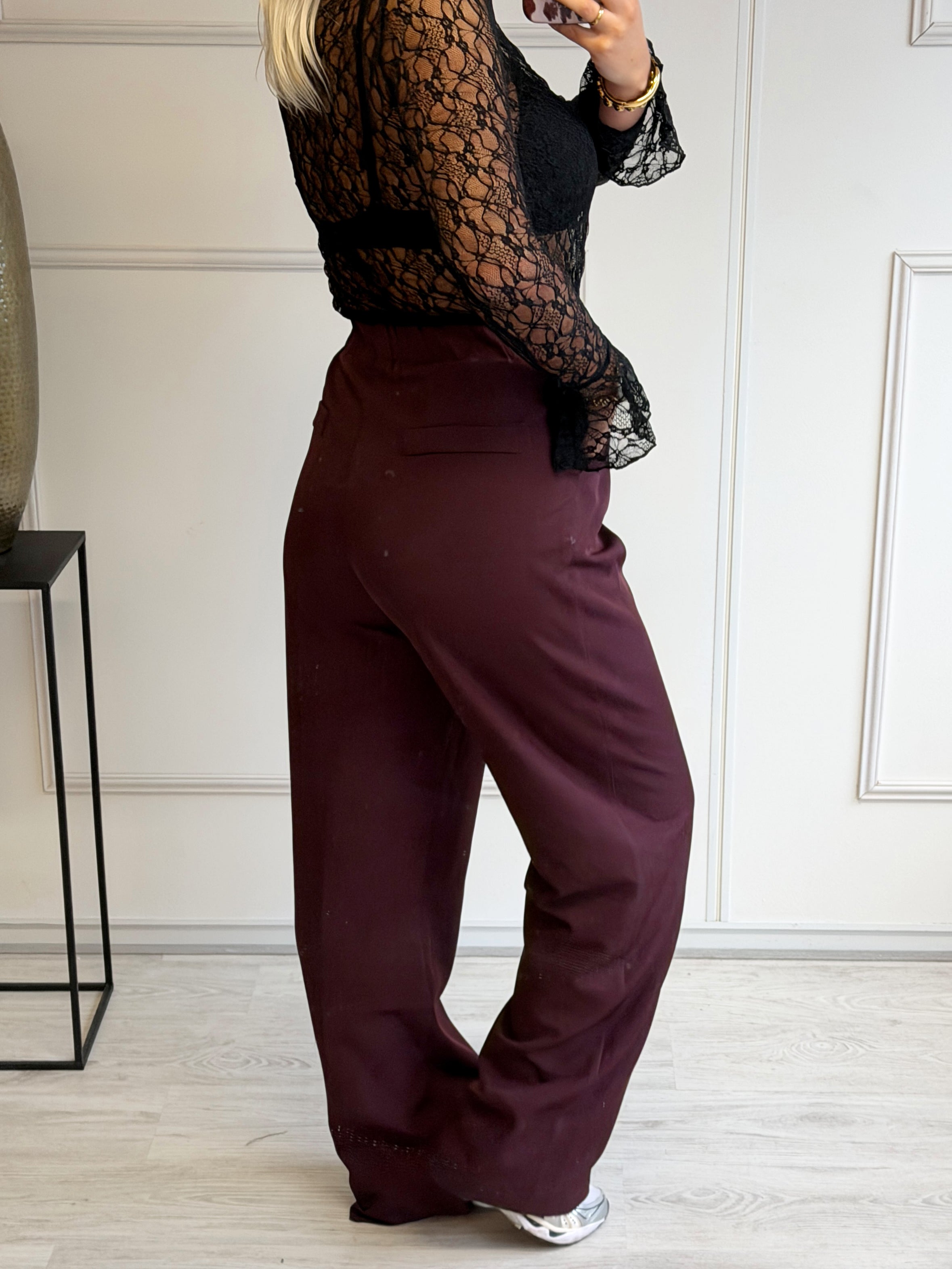 Oversized Boxy Pantalon | Bordeaux