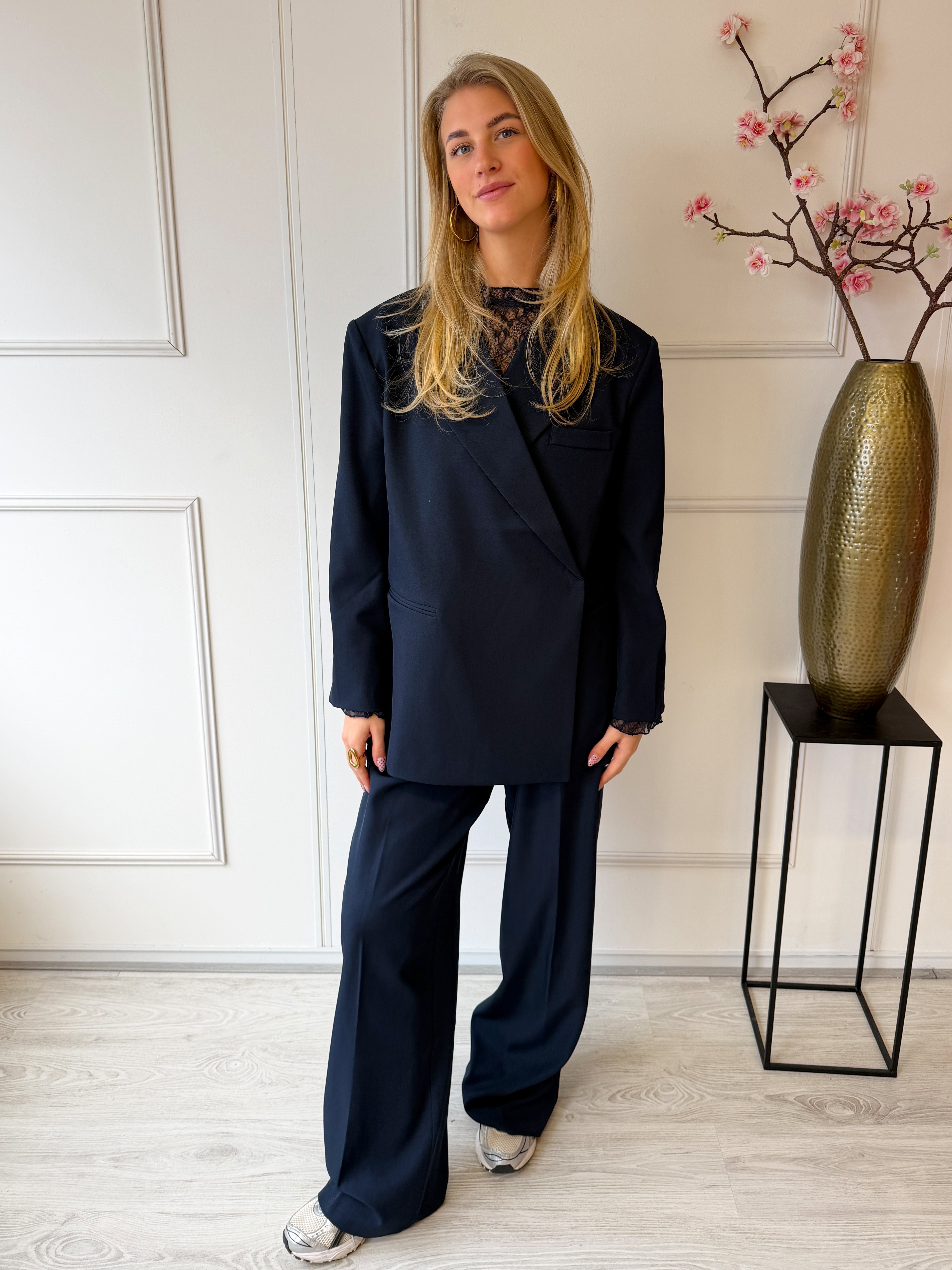 Oversized Boxy Pantalon | Navy