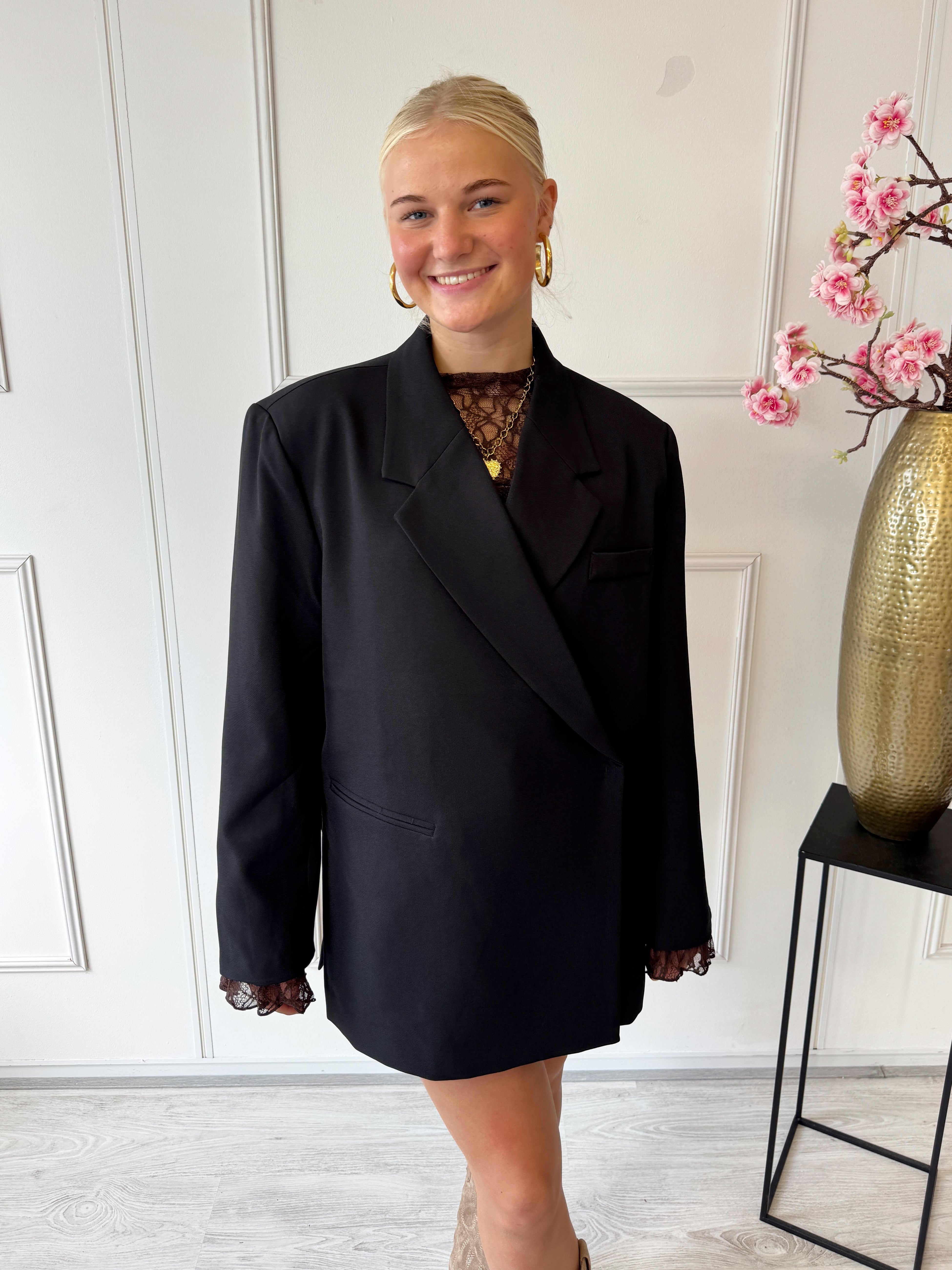 Boxy Oversized Blazer | Zwart