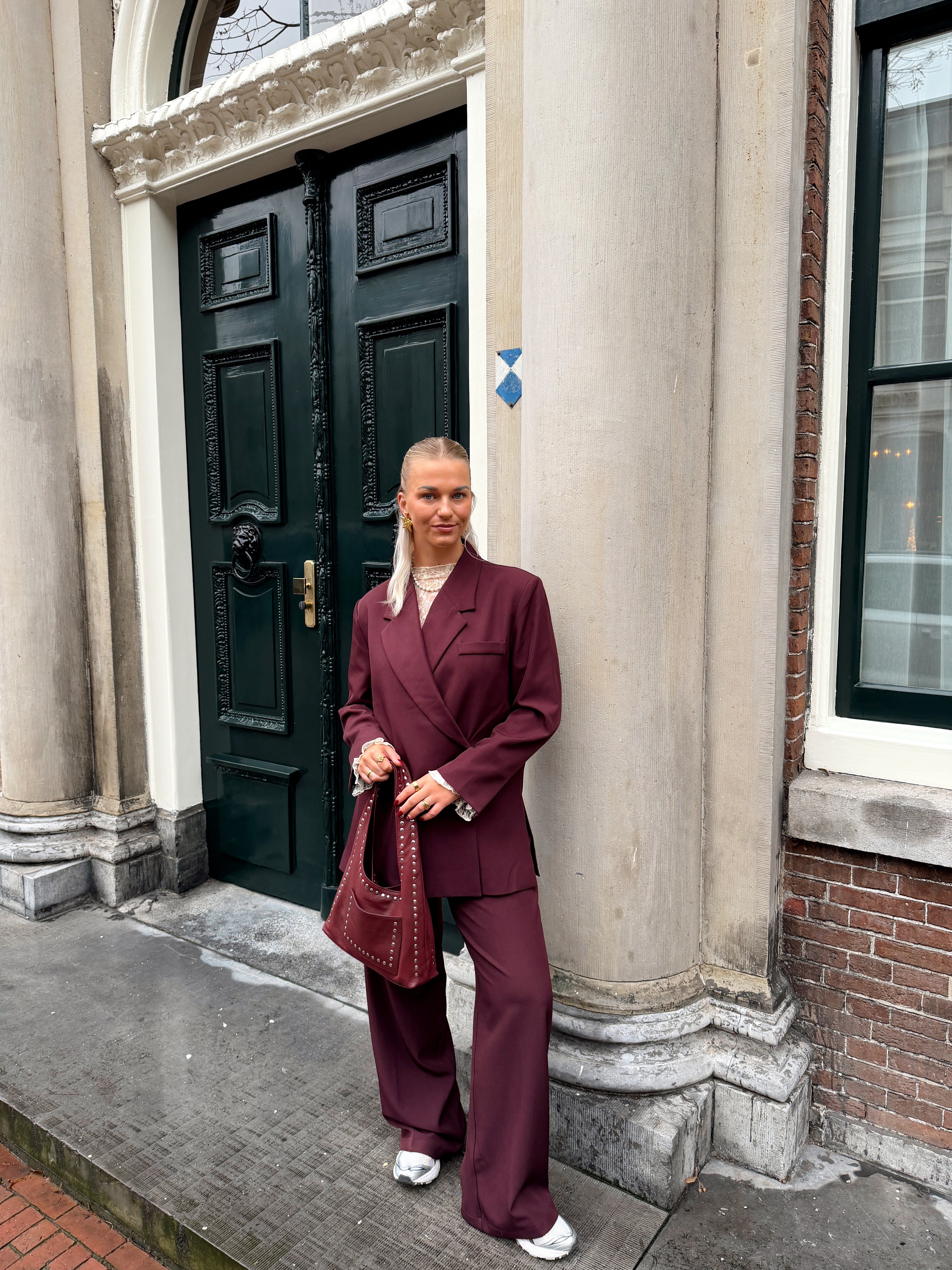 Oversized Boxy Pantalon | Bordeaux