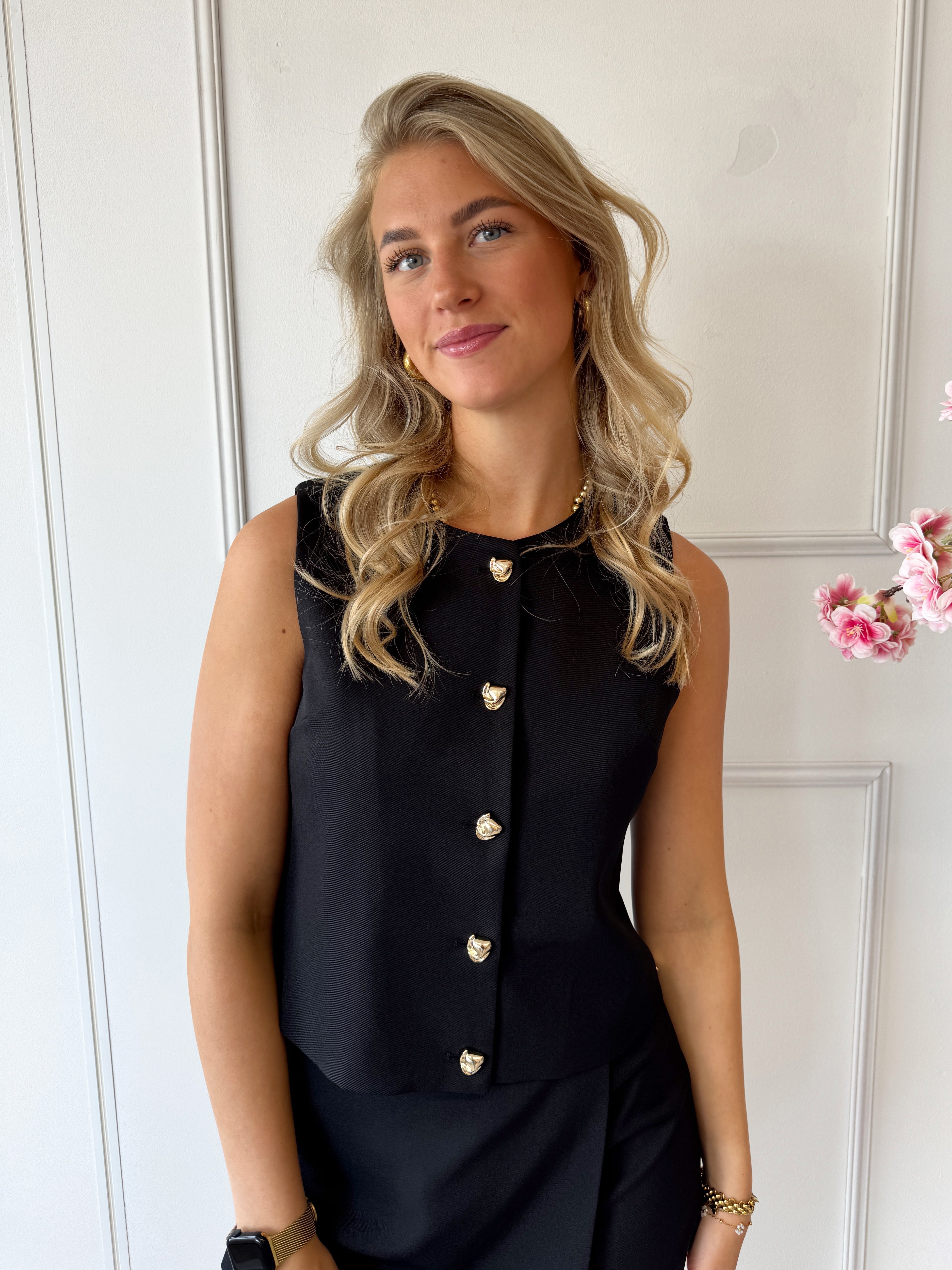 Lieke gilet Ambika | Zwart