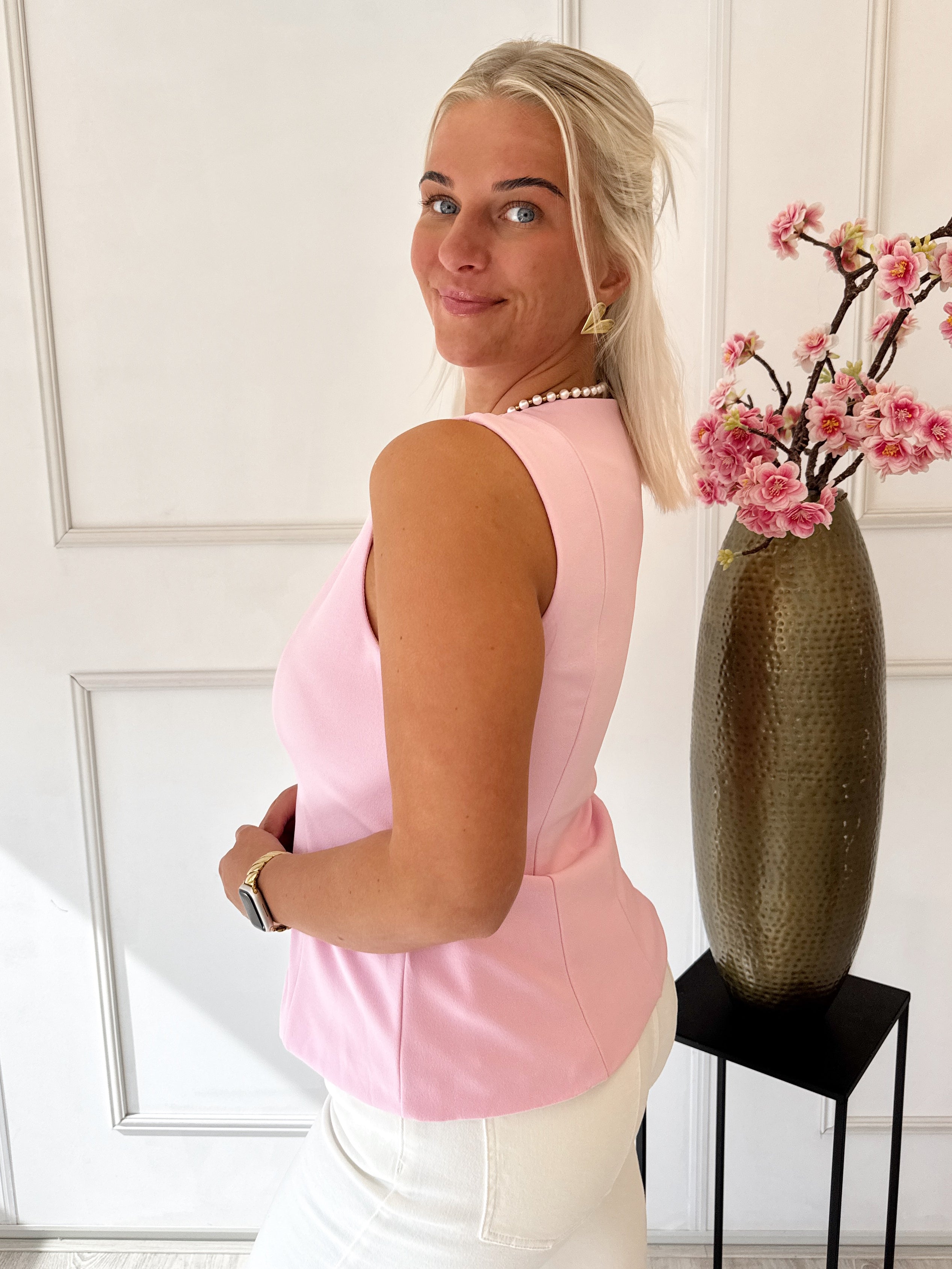 Amber Gilet | Roze
