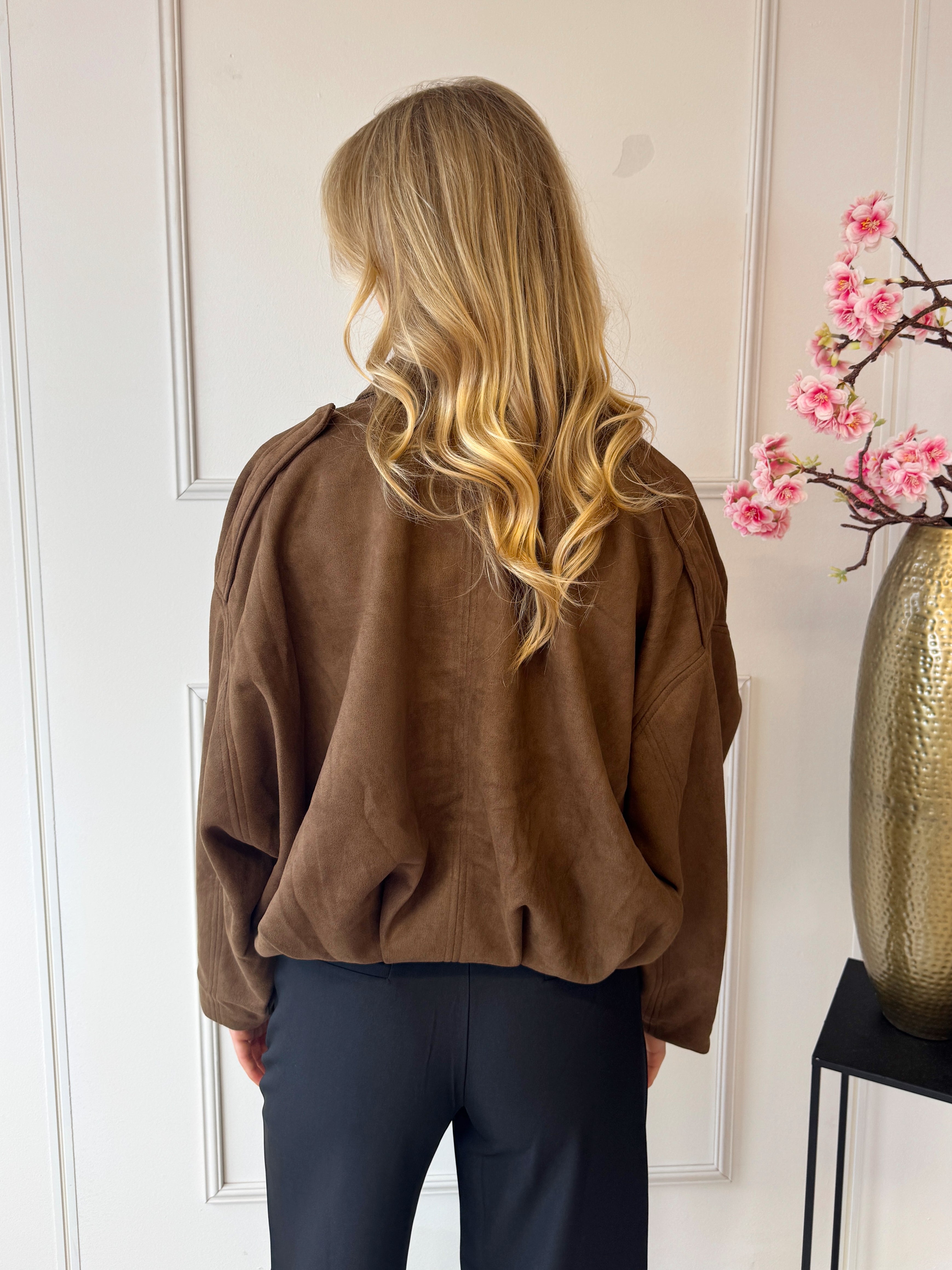 Suede Daimy Jas | Bruin