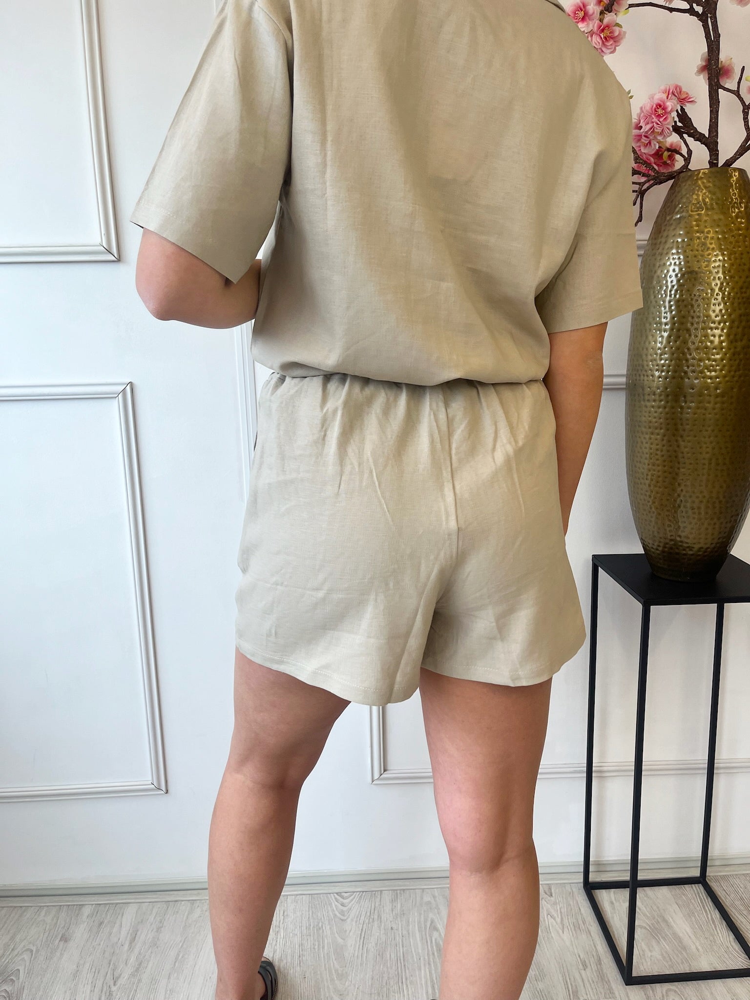 Linnen Short | Beige