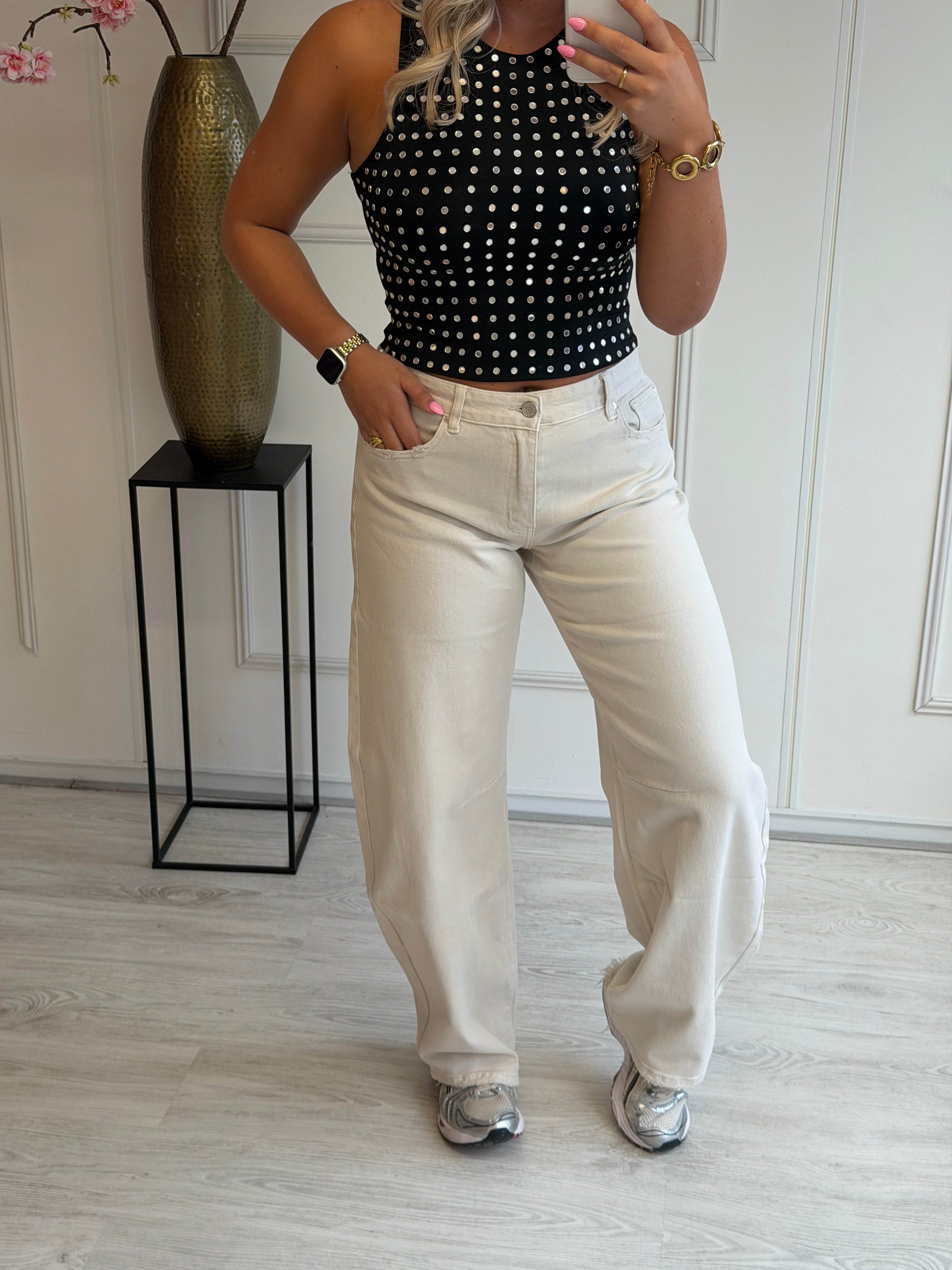 Barrel Queen Broek | Beige