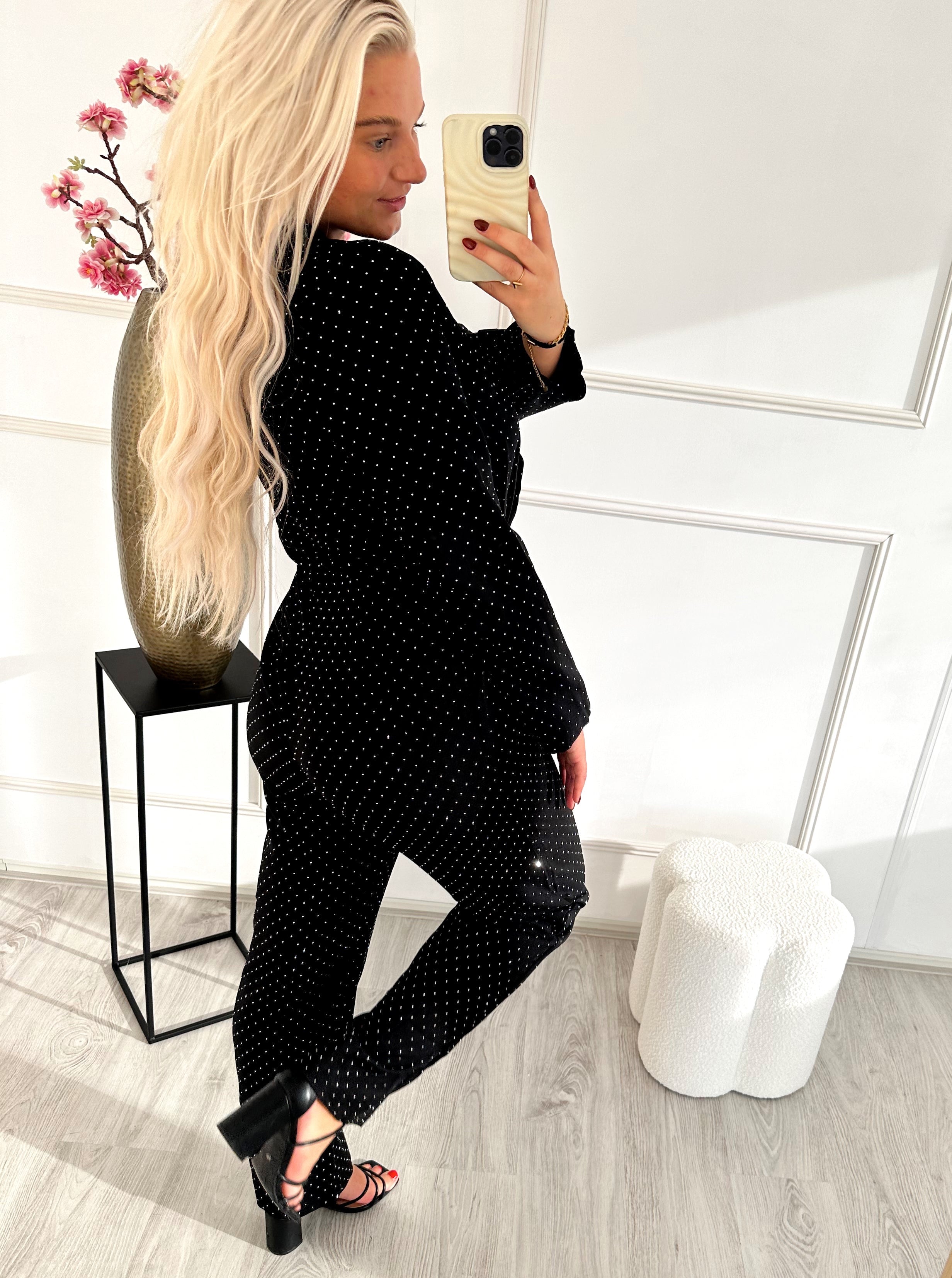 Limited Diamond Jumpsuit | Zwart