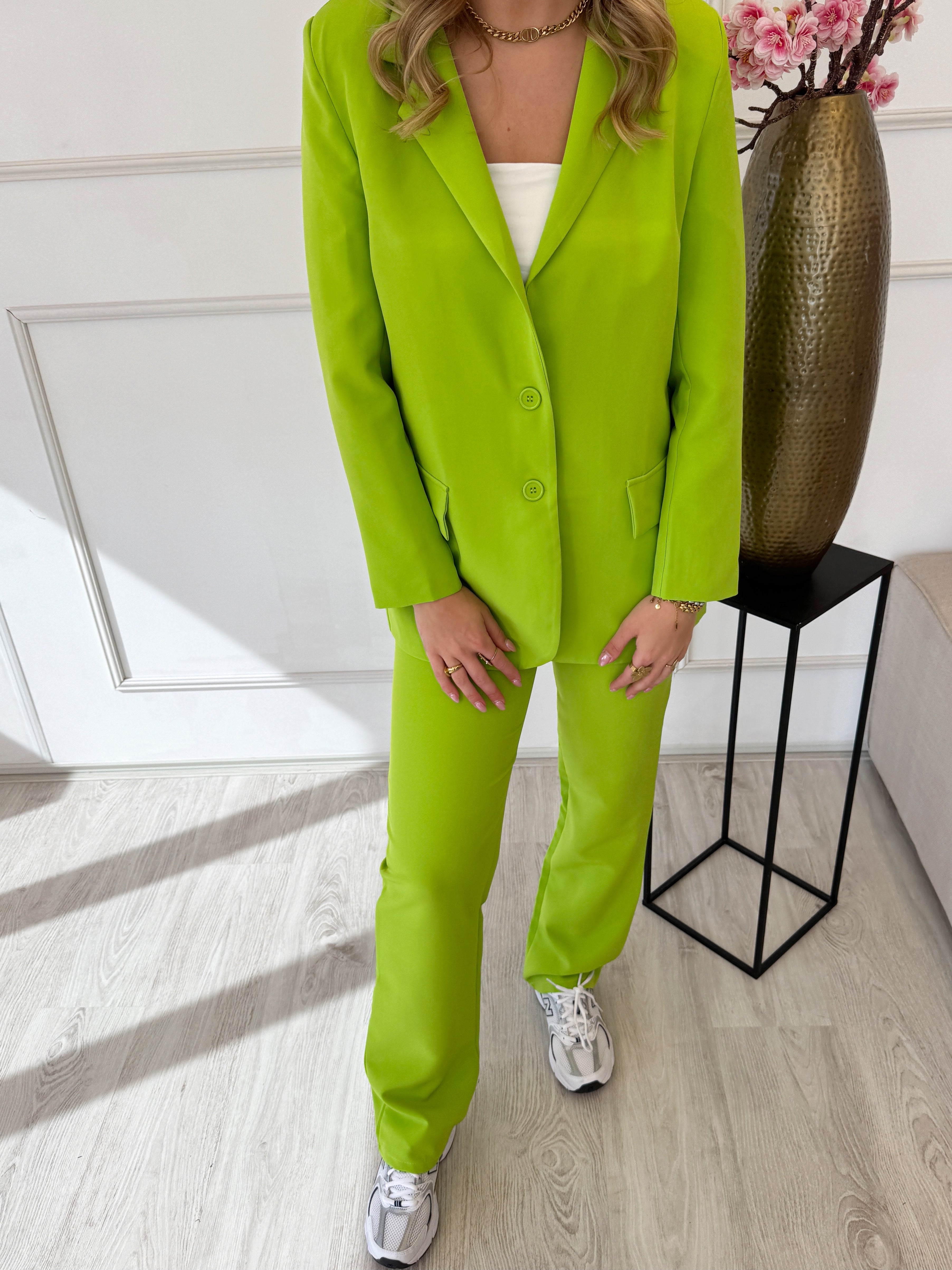 Tess Blazer | Lime Groen
