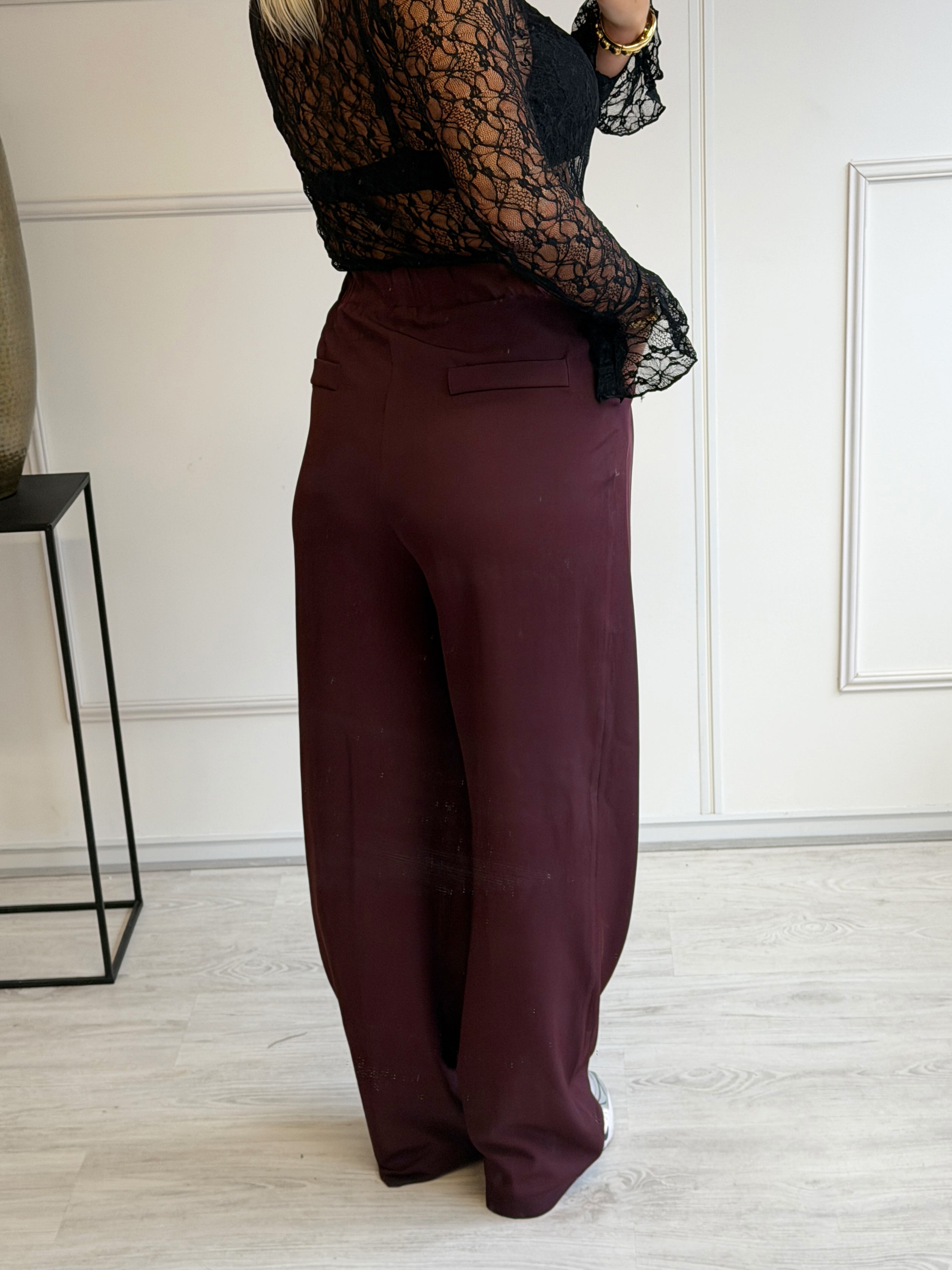 Oversized Boxy Pantalon | Bordeaux