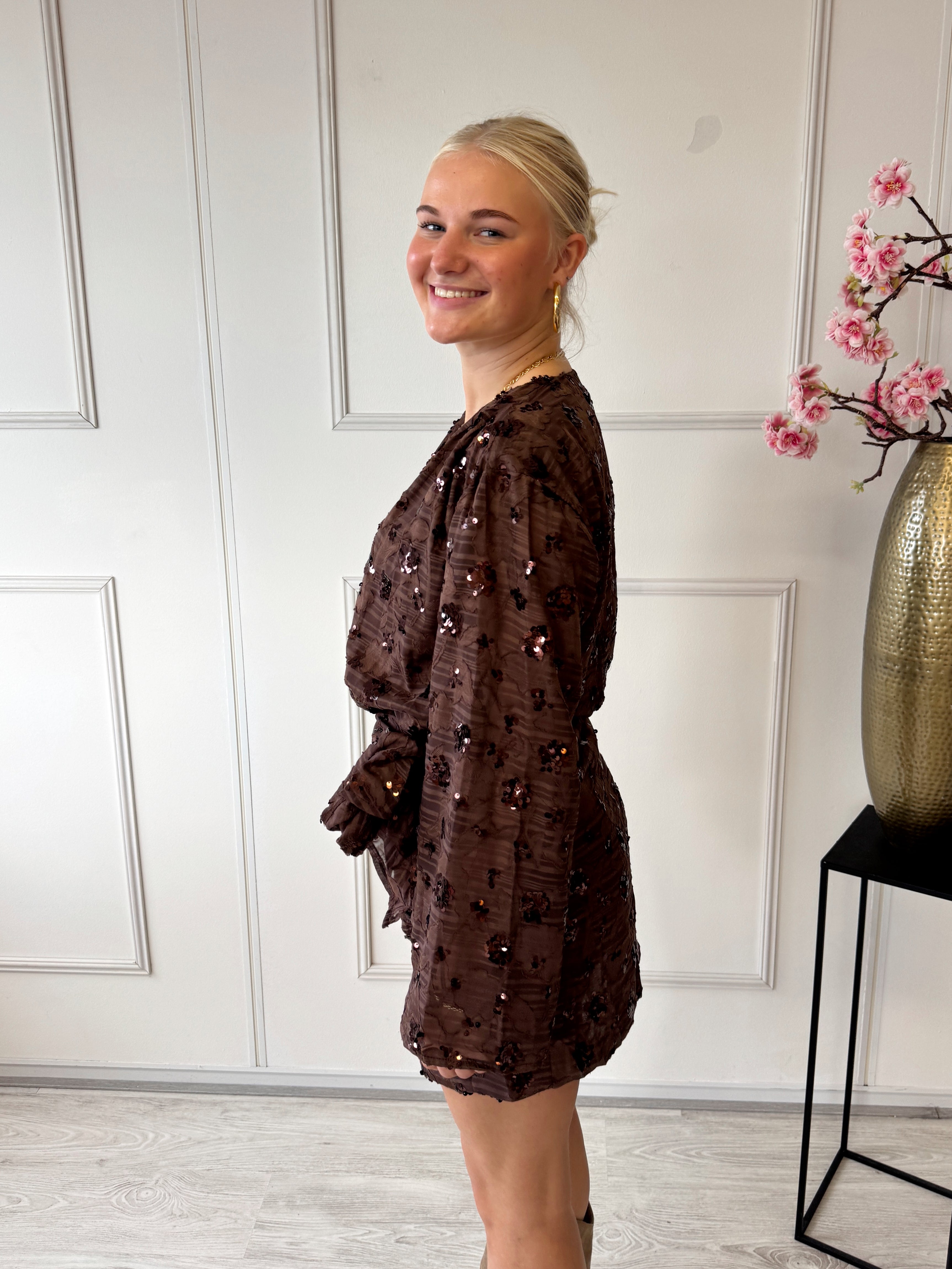 Autumn Glam Jurkje | Bruin