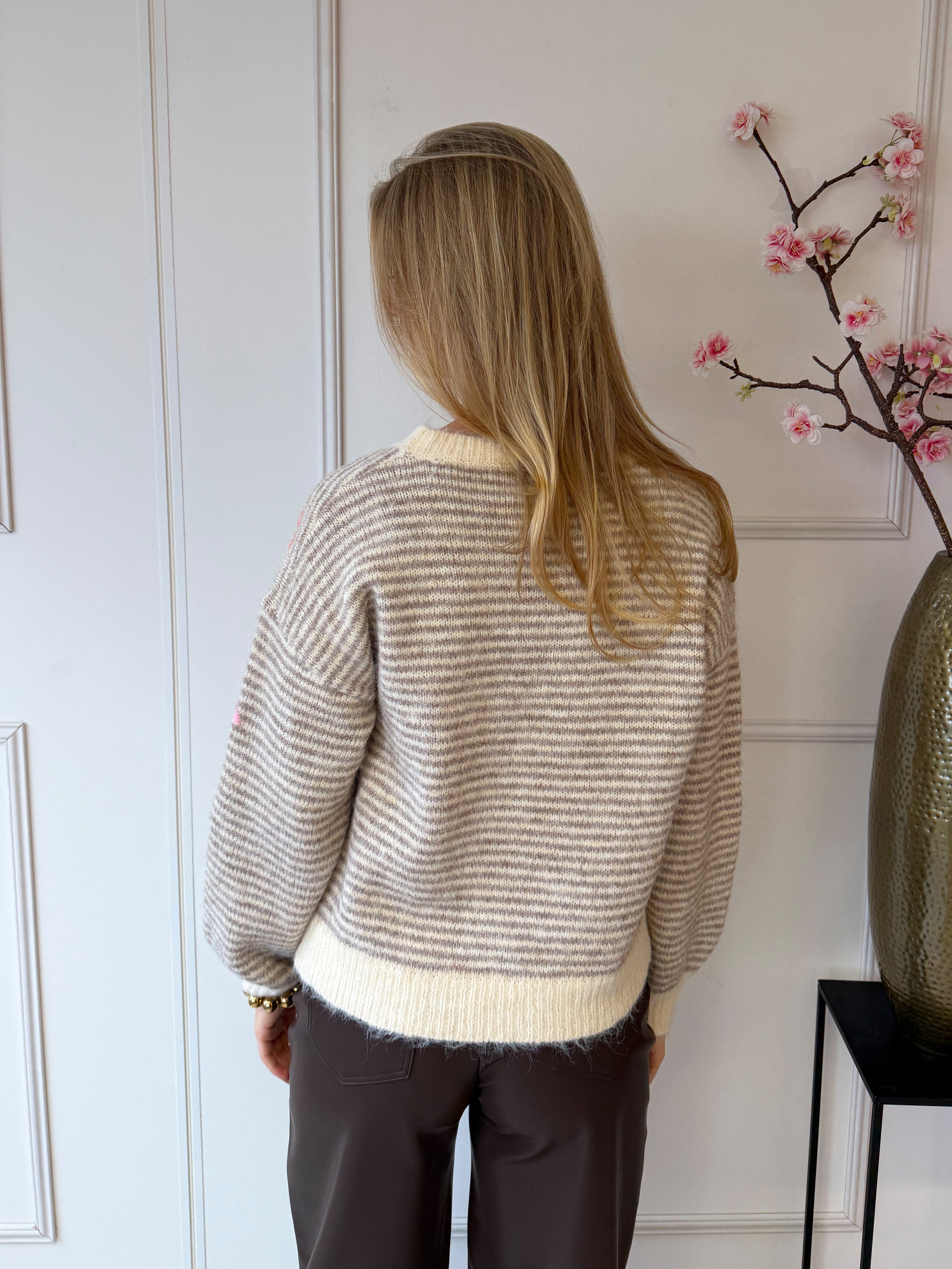 Daisy Palm Trui | Beige