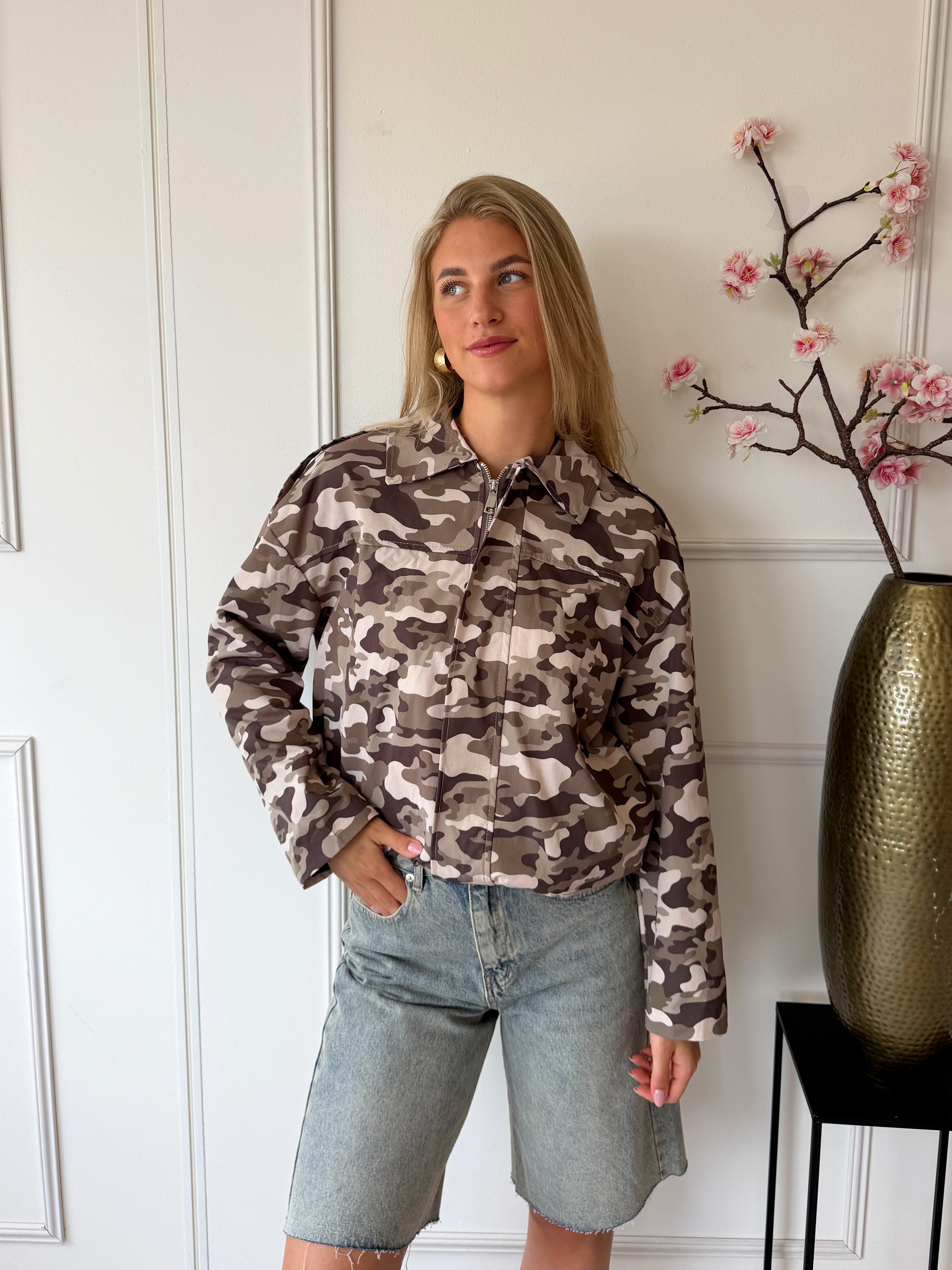 Indy Camo Jasje | Khaki