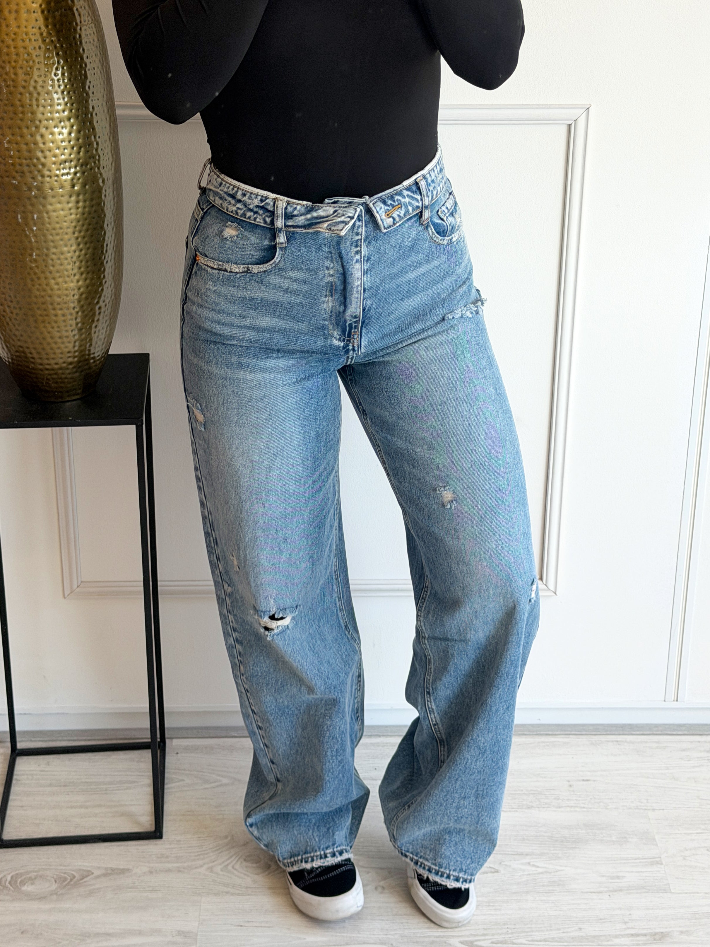 PRE ORDER 29-05 | The Perfect Omslag Jeans | Blauw