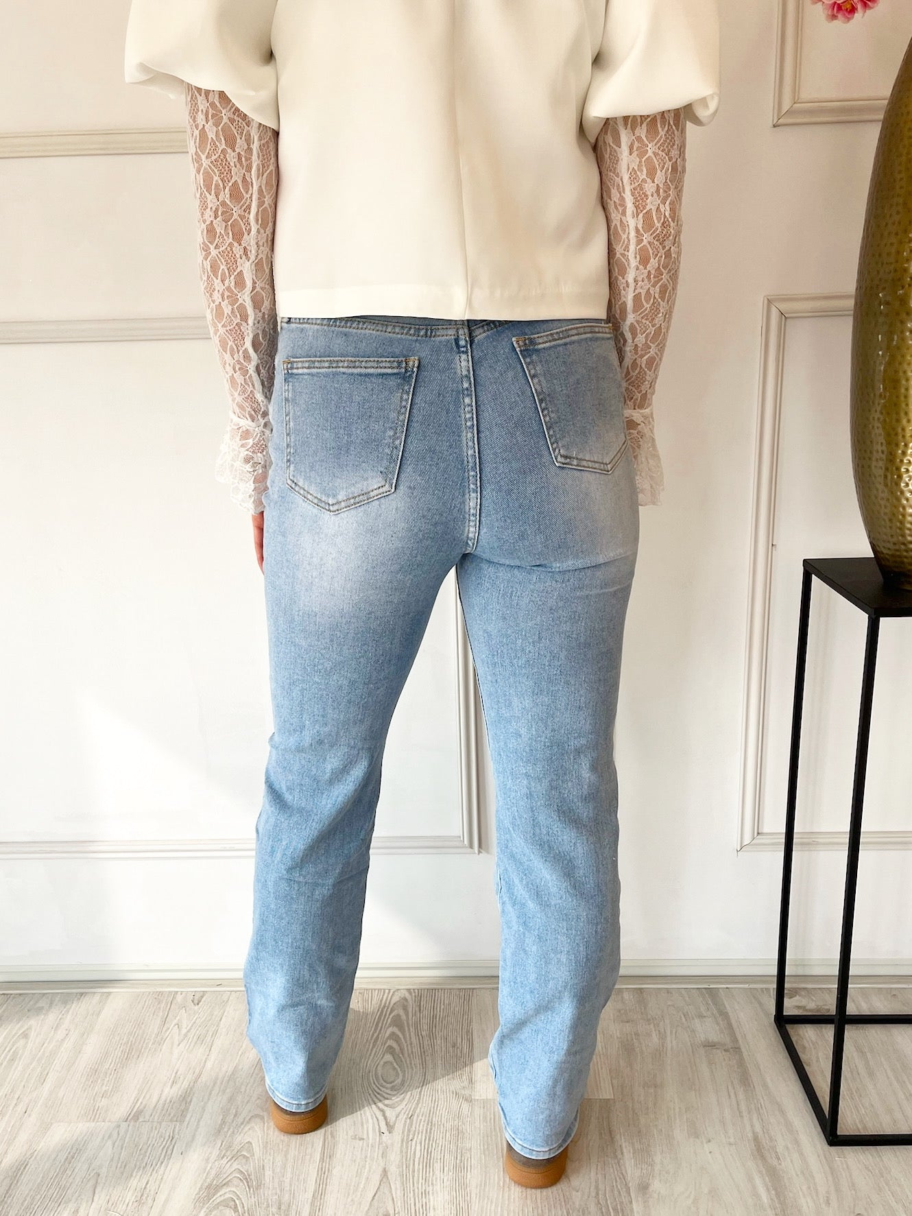Straight Leg Kaylee Jeans | Blauw