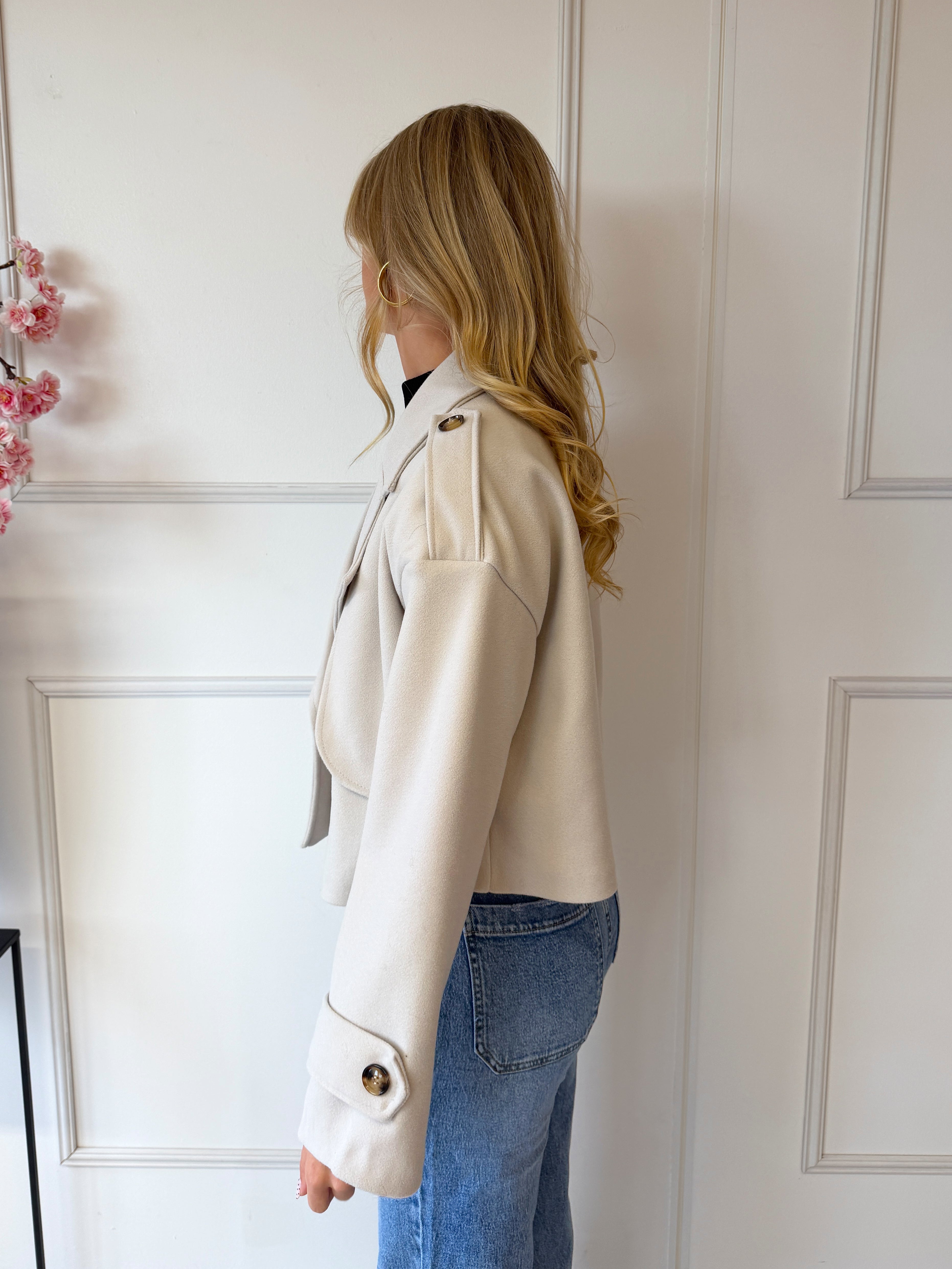 Trench Jasje Kort | Ecru