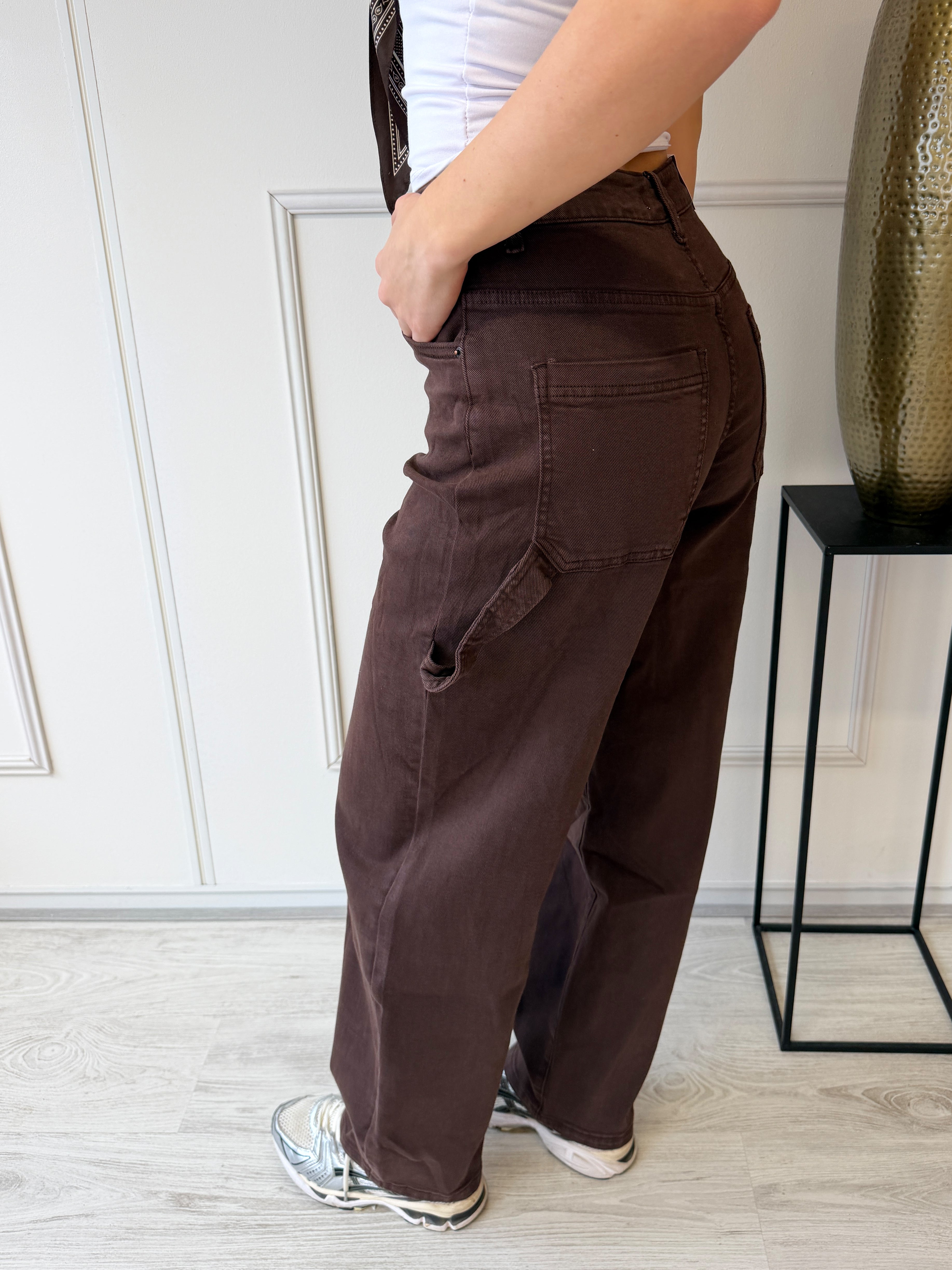 Marivy Barrel Jeans | Donker
