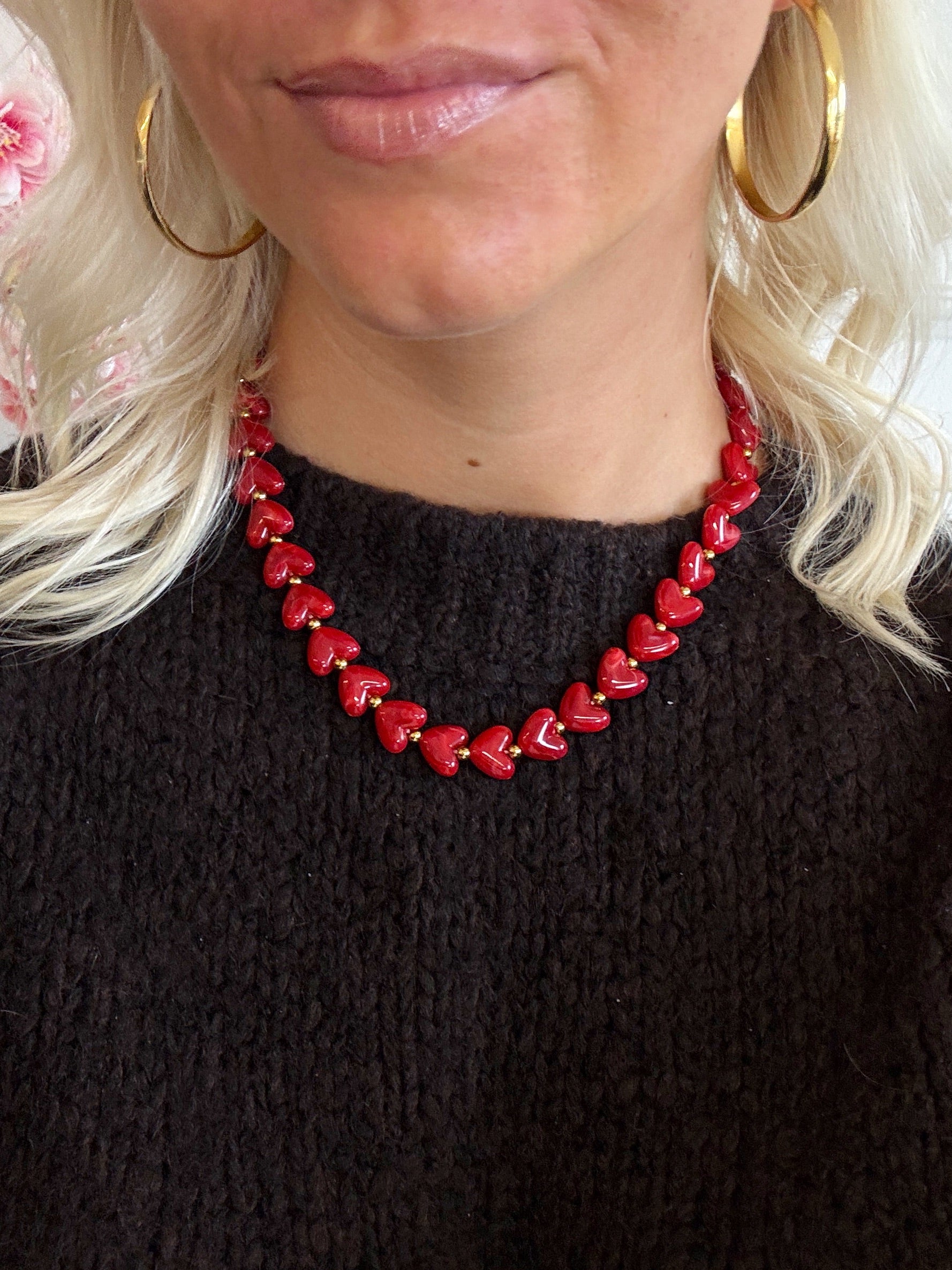 Hartjes Ketting | Rood