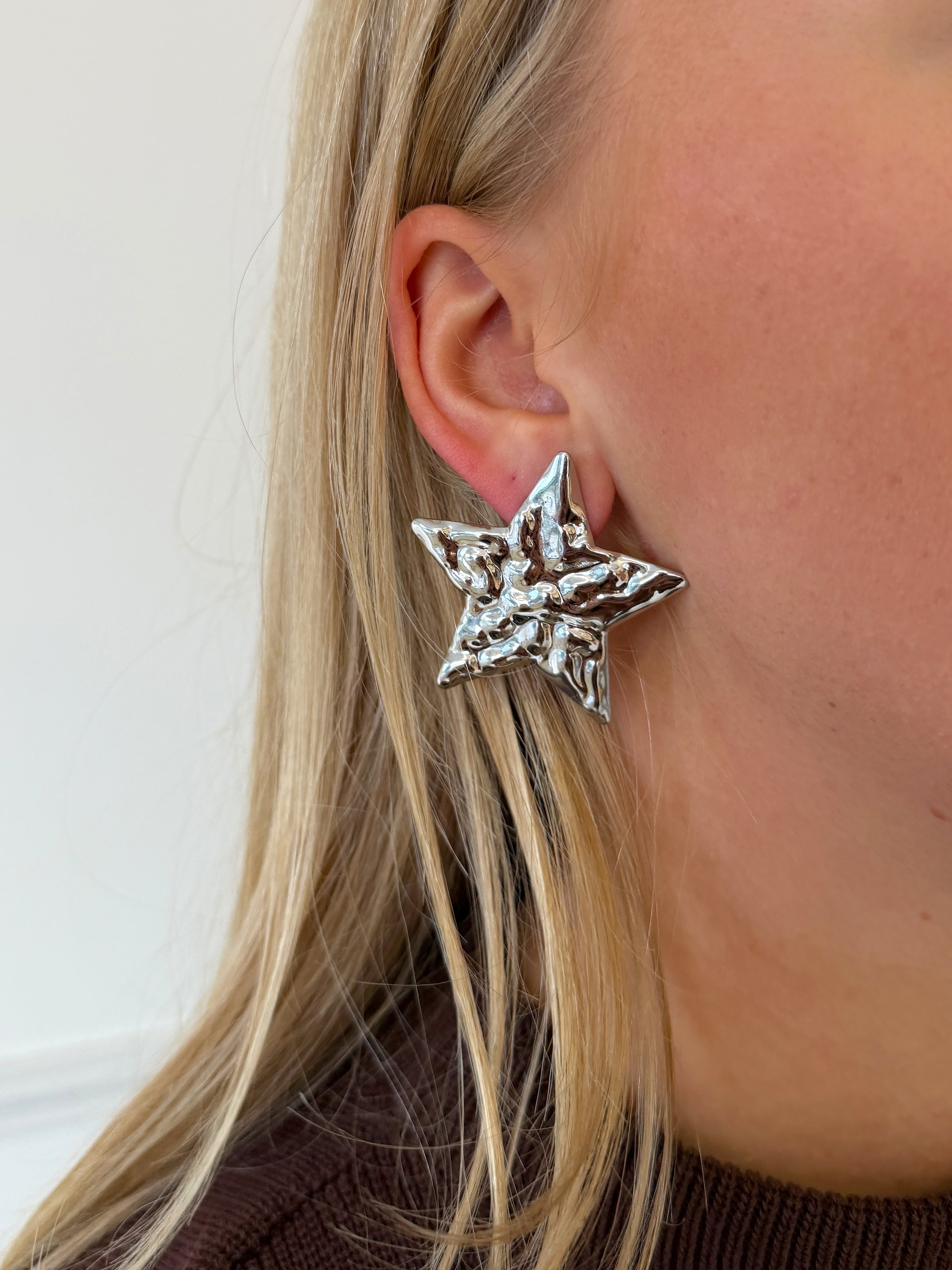 Ster Oorbellen | Zilver