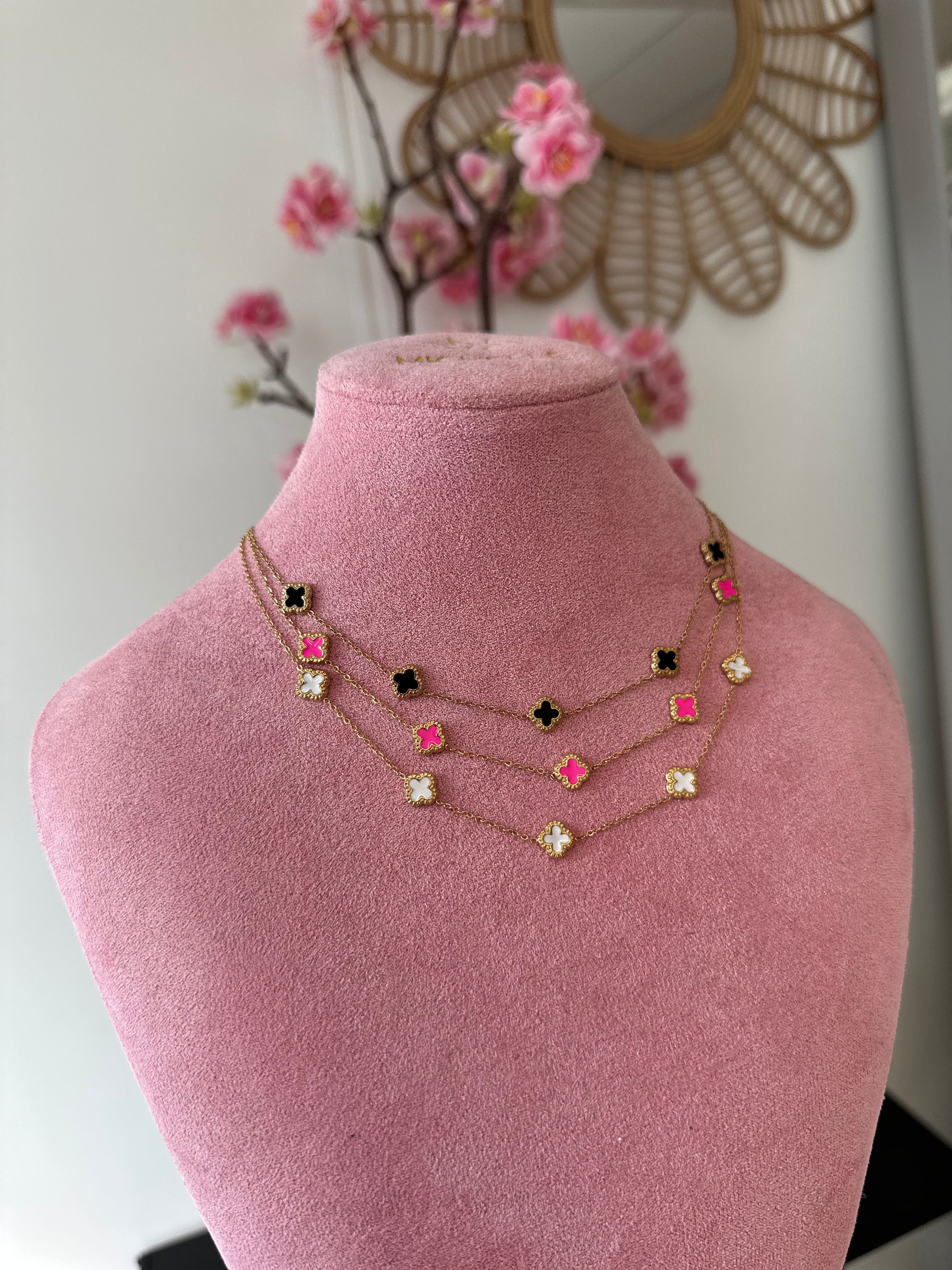 Klaver ketting | Wit