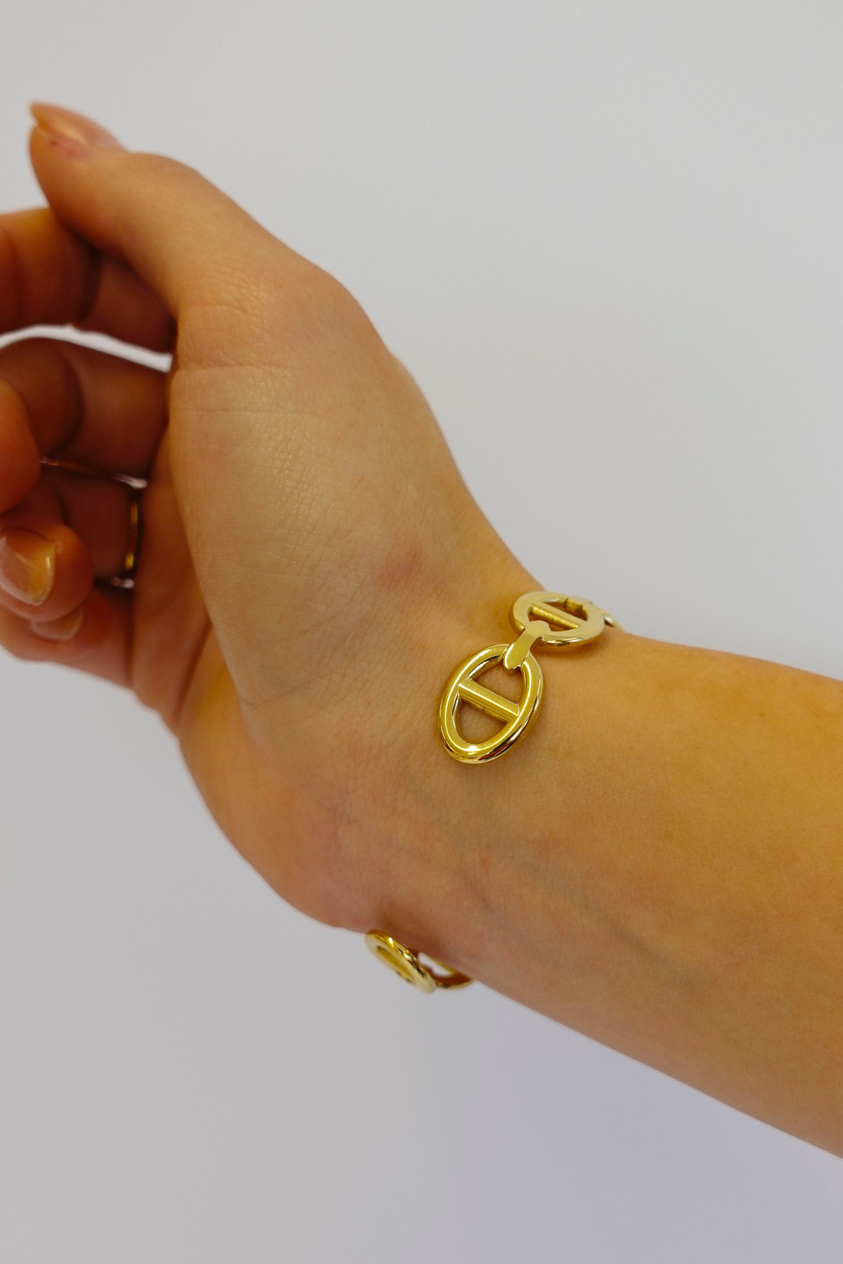 Double D Chain Armband | Goud