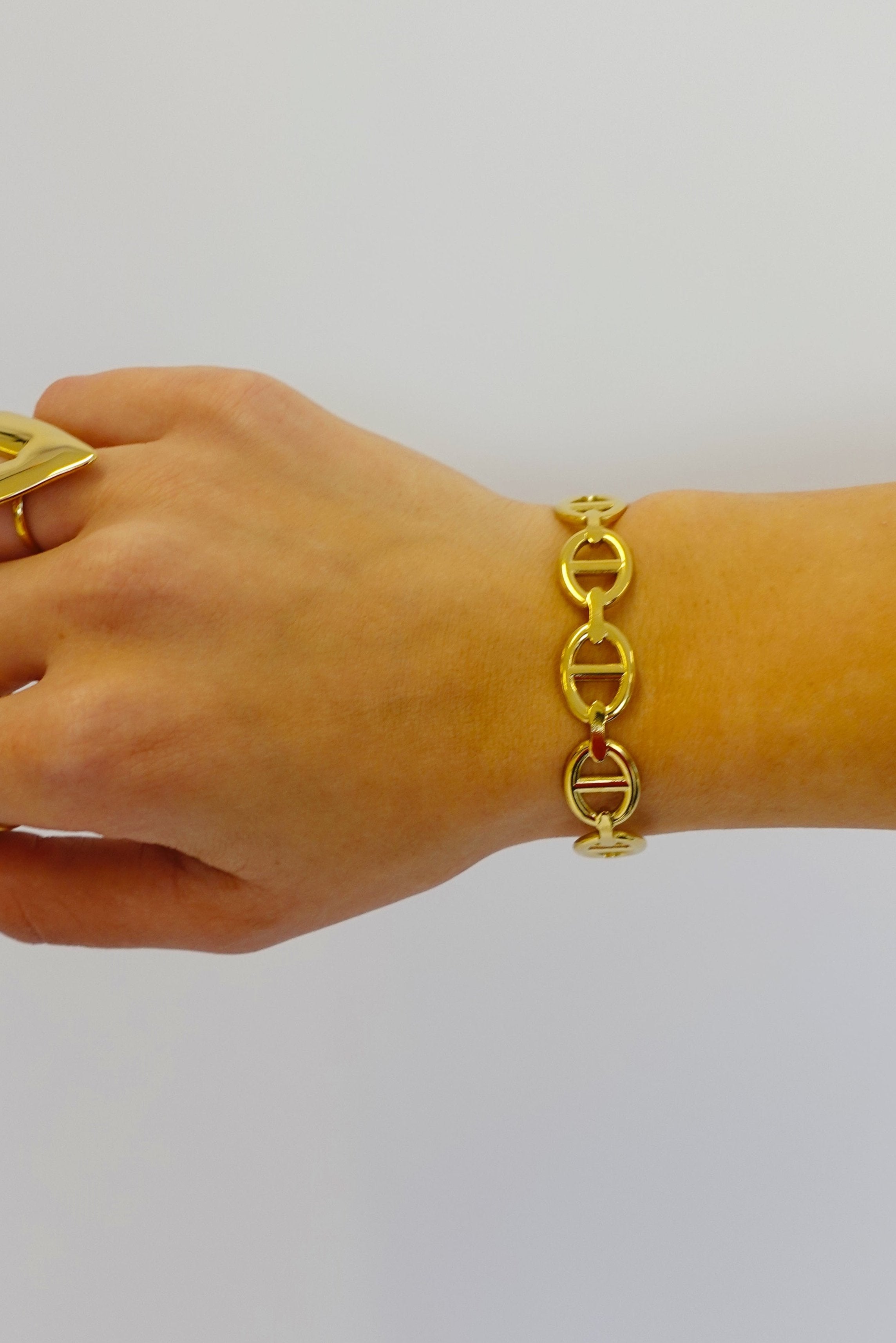 Double D Chain Armband | Goud