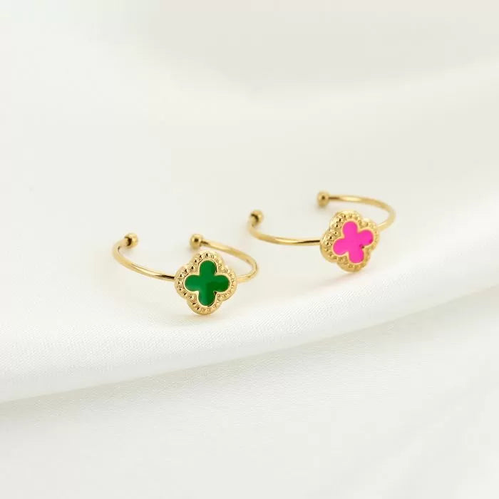 Klaver ring | Fushia