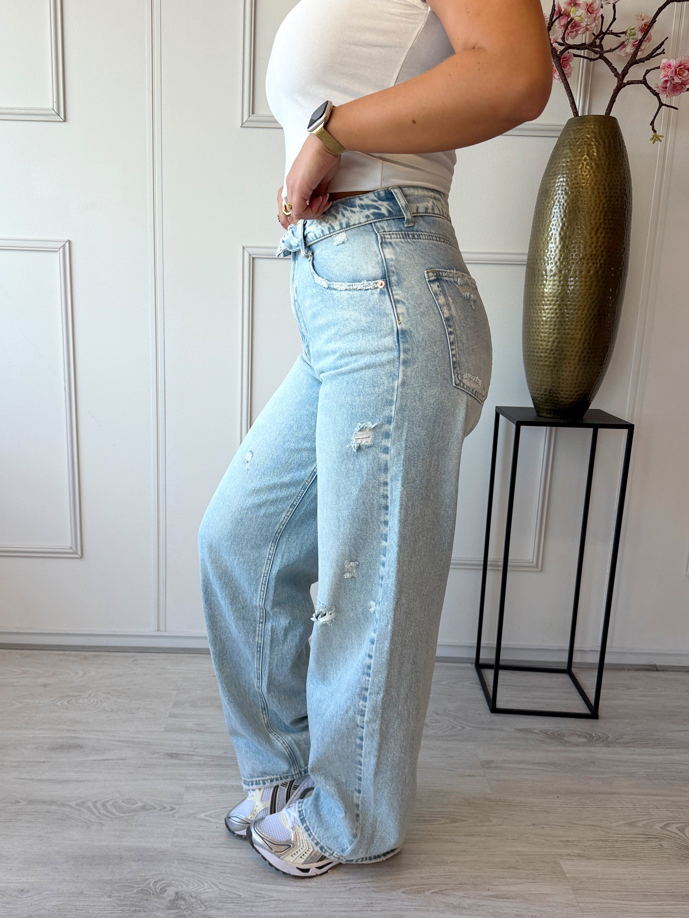 The Perfect Omslag Jeans | Lichtblauw