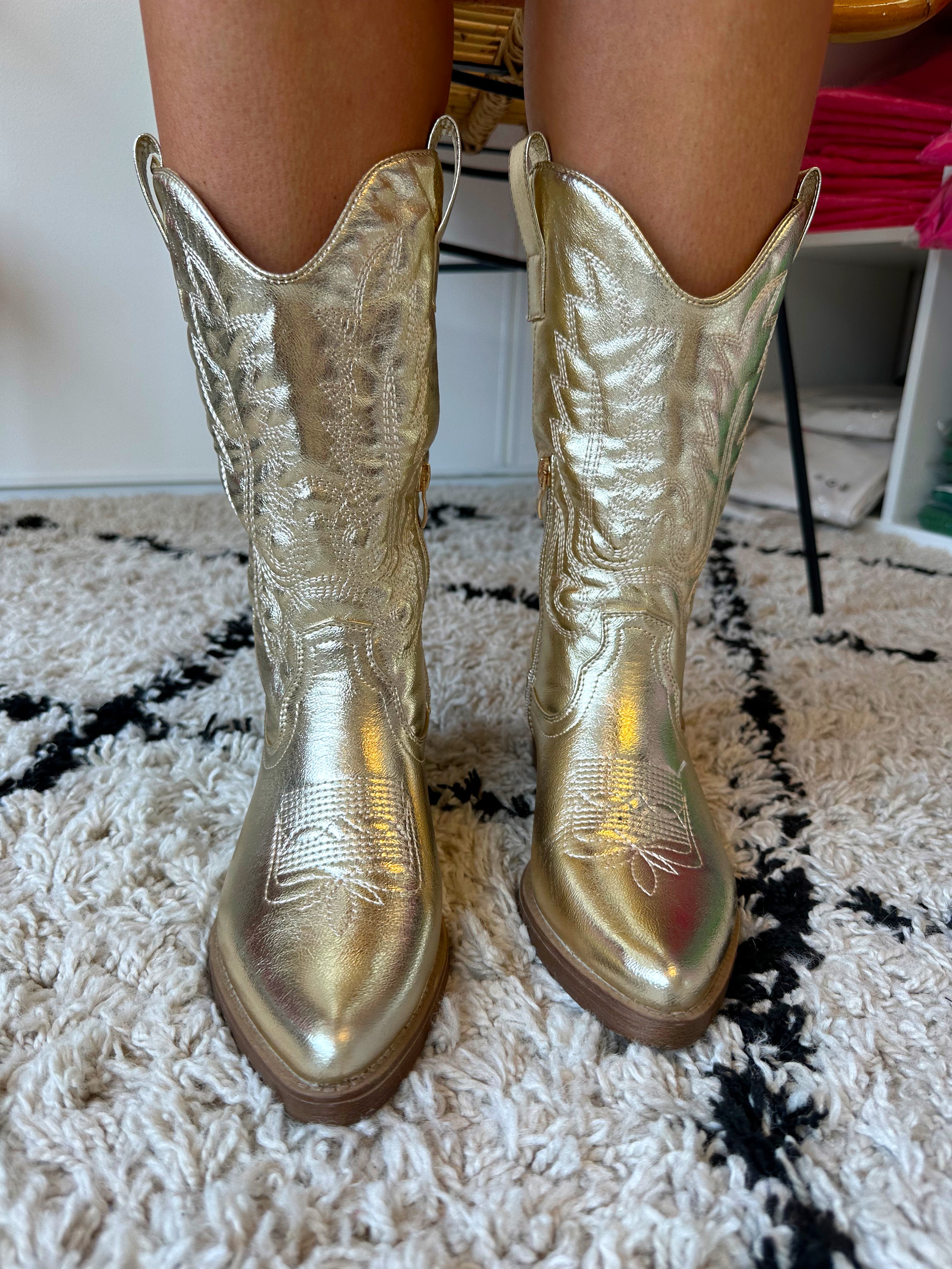 Cowboy Boots | Goud
