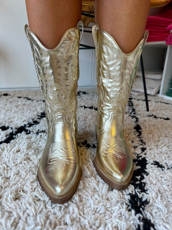 Cowboy Boots | Goud