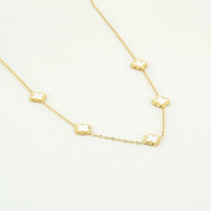 Klaver ketting | Wit