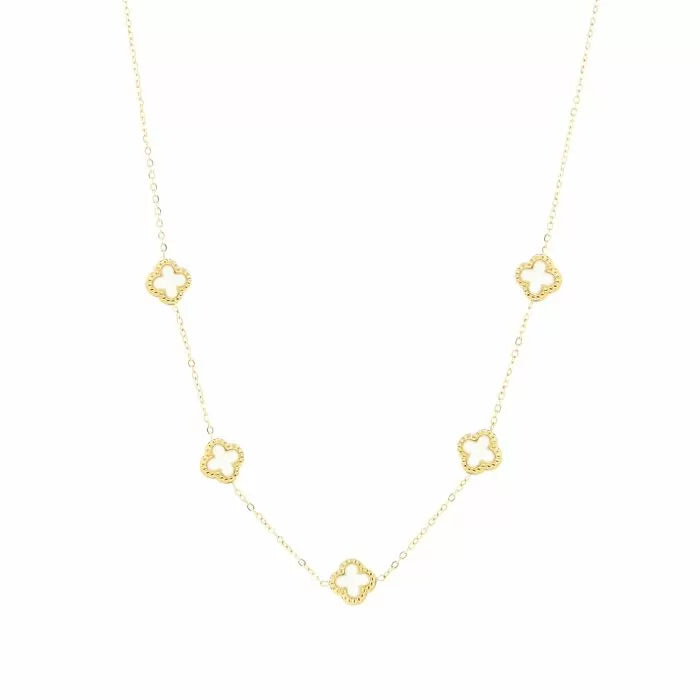 Klaver ketting | Wit