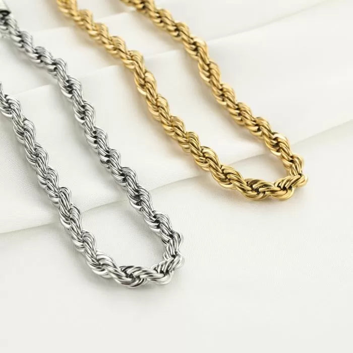 Twisted Ketting | Zilver