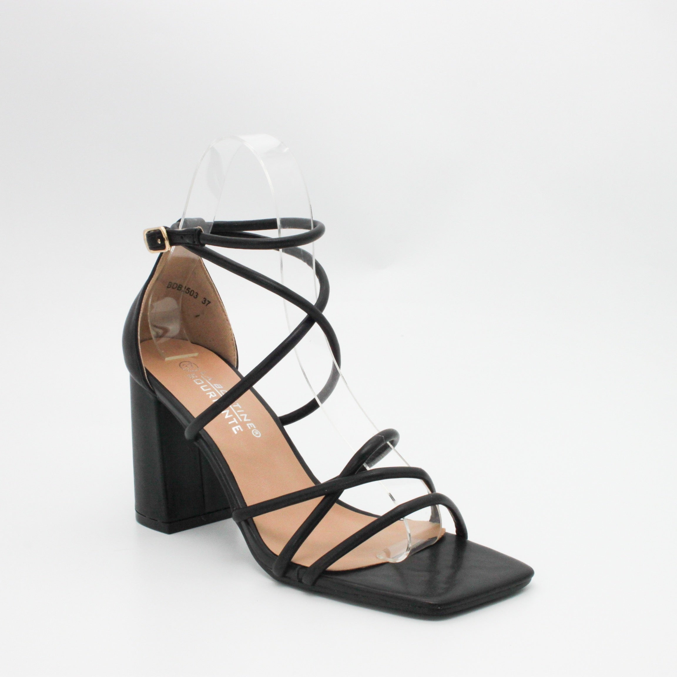 Strappy Hakken | Zwart