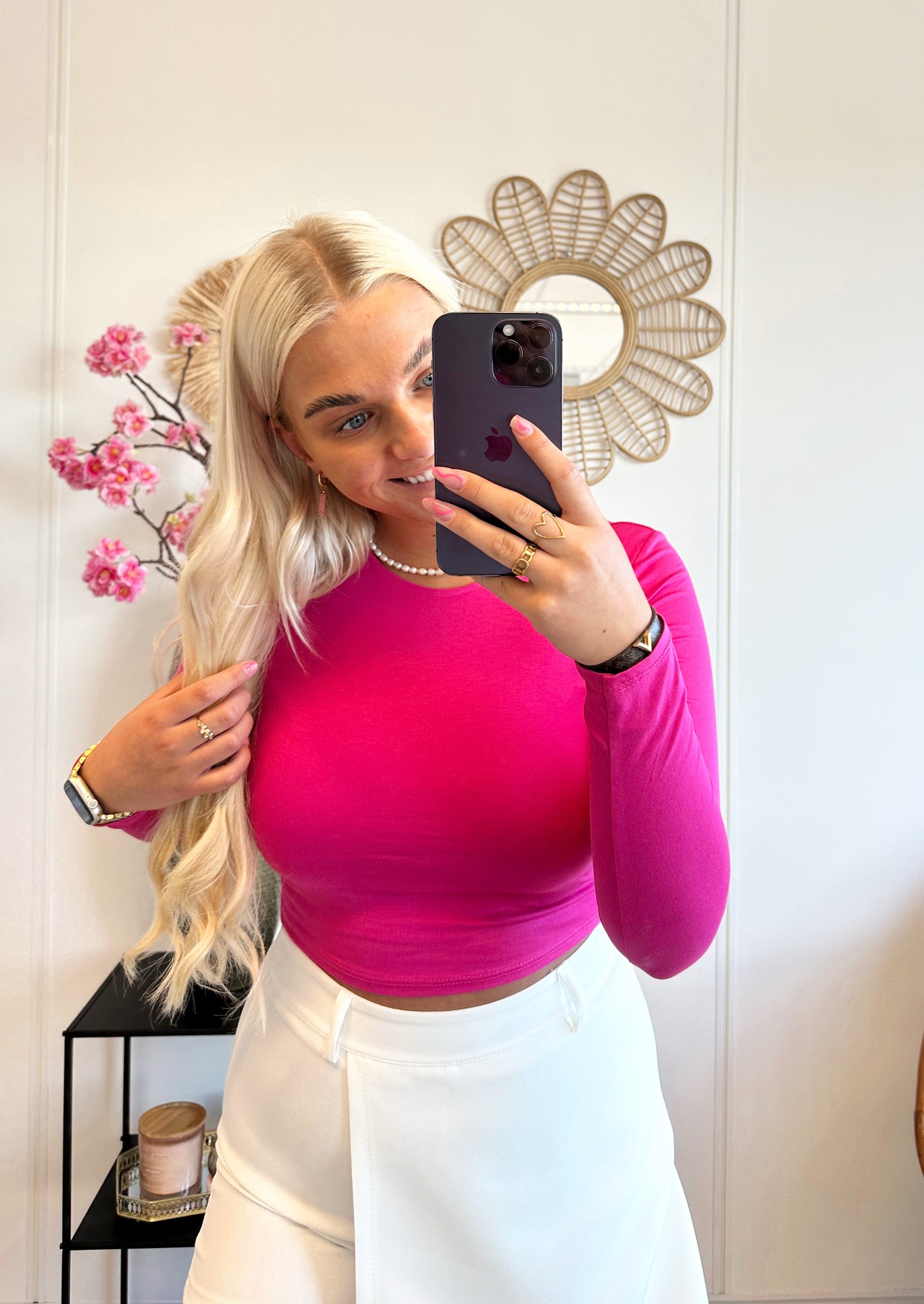 Leela Top | Fuchsia