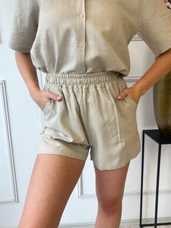 Linnen Short | Beige