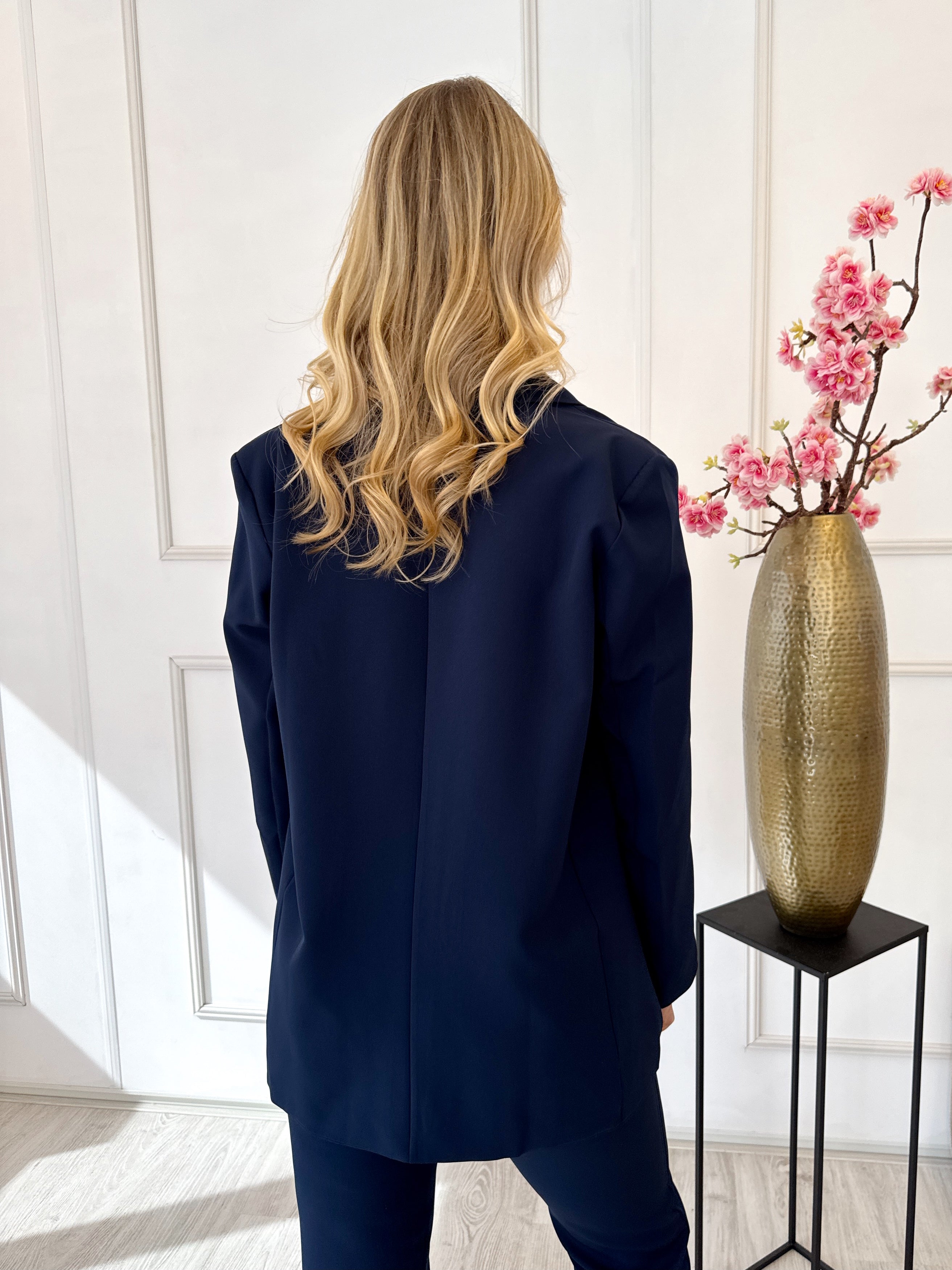 Tess Blazer | Navy Blauw