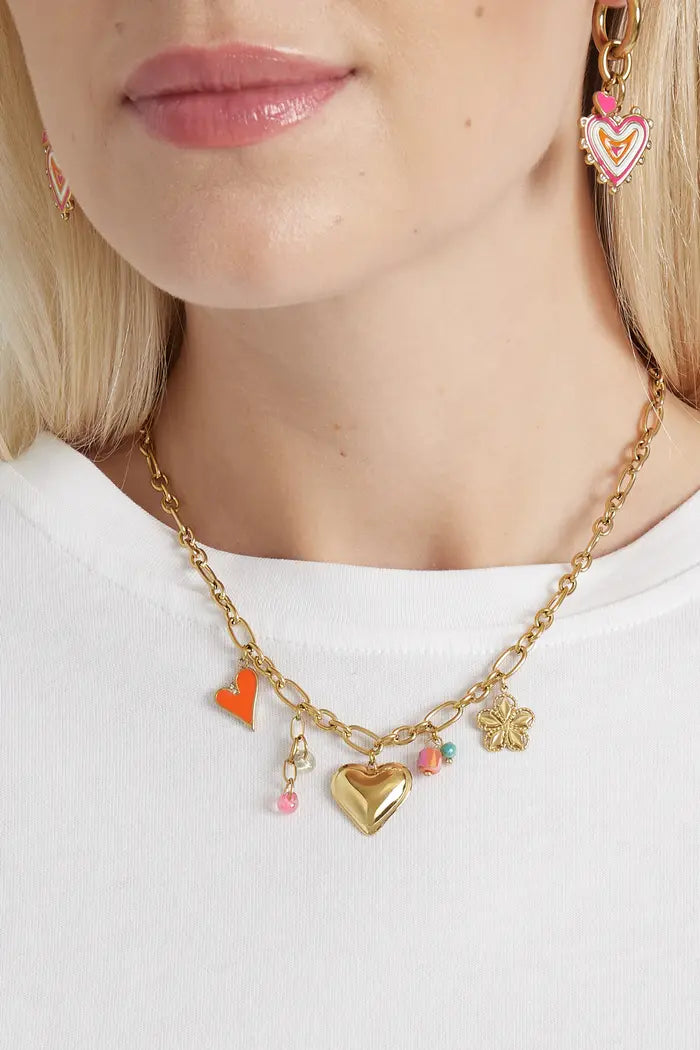 Bedelketting Summer of Joy | Goud / Oranje