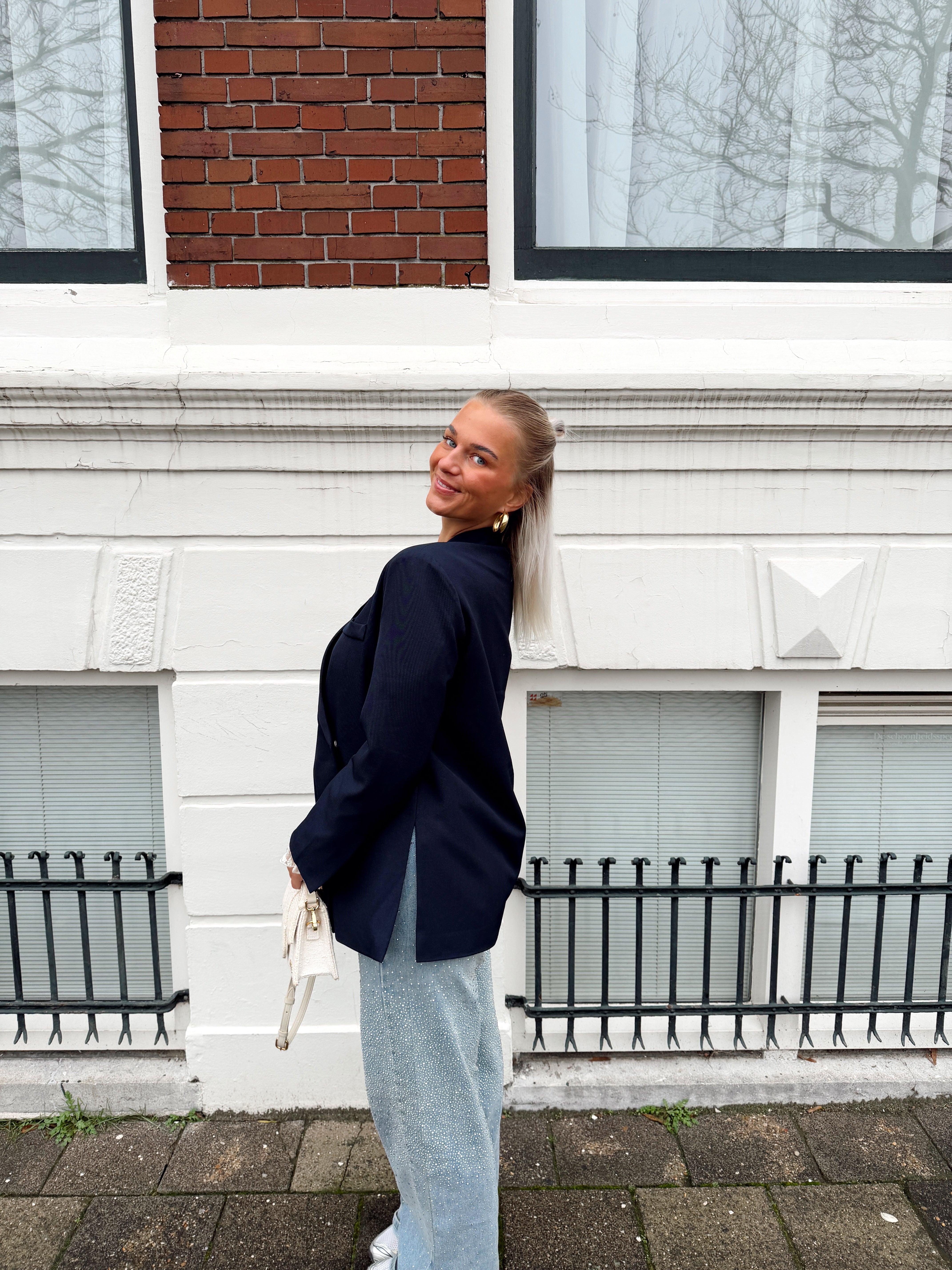 Limited Glitter Jeans | Blauw