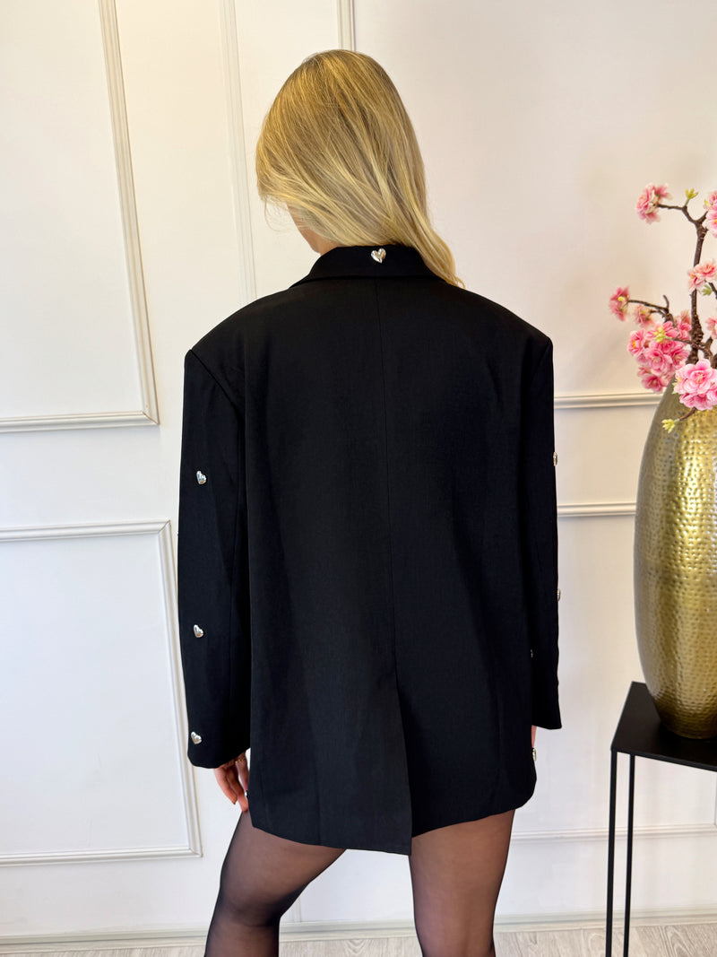 Loulou Love Blazer | Zwart