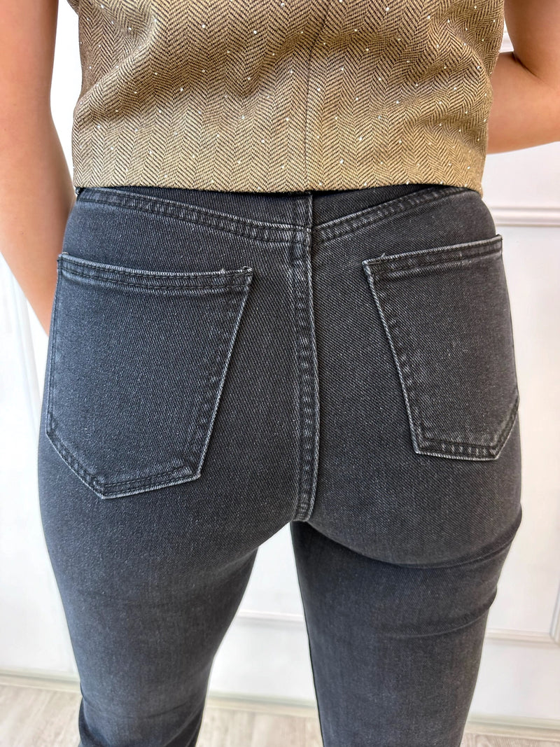 Straight Leg Jeans | Zwart