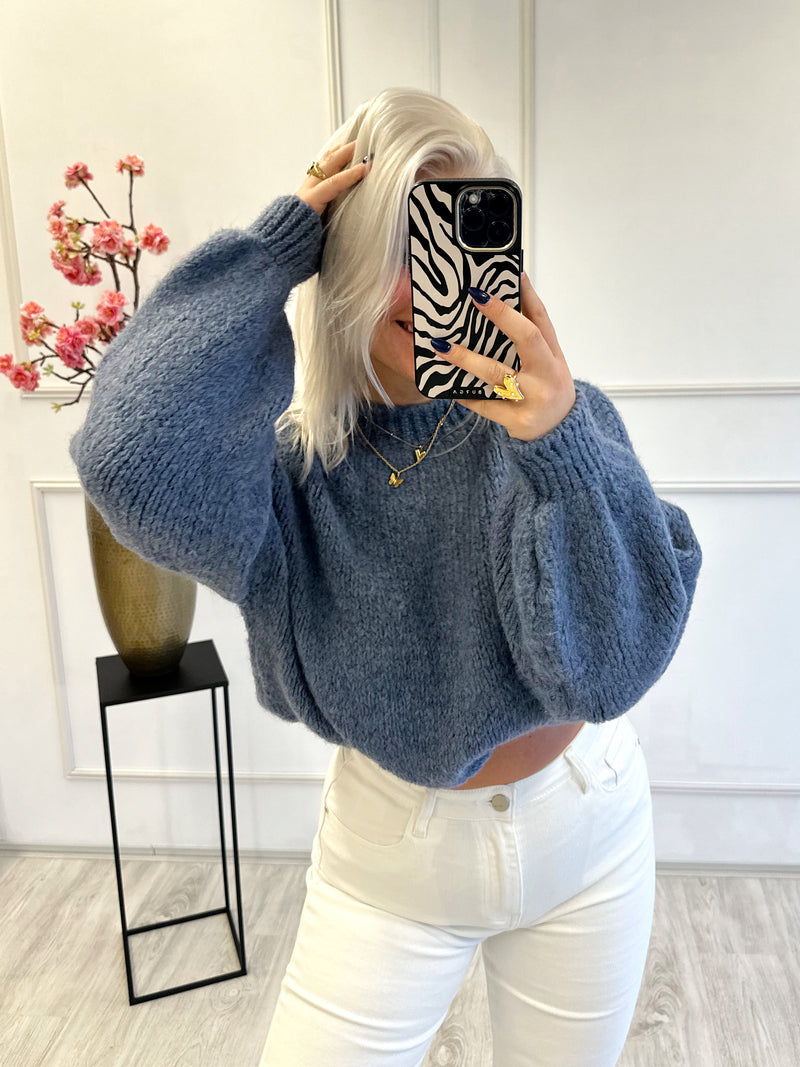 Lesley Sweater | Denim Blauw