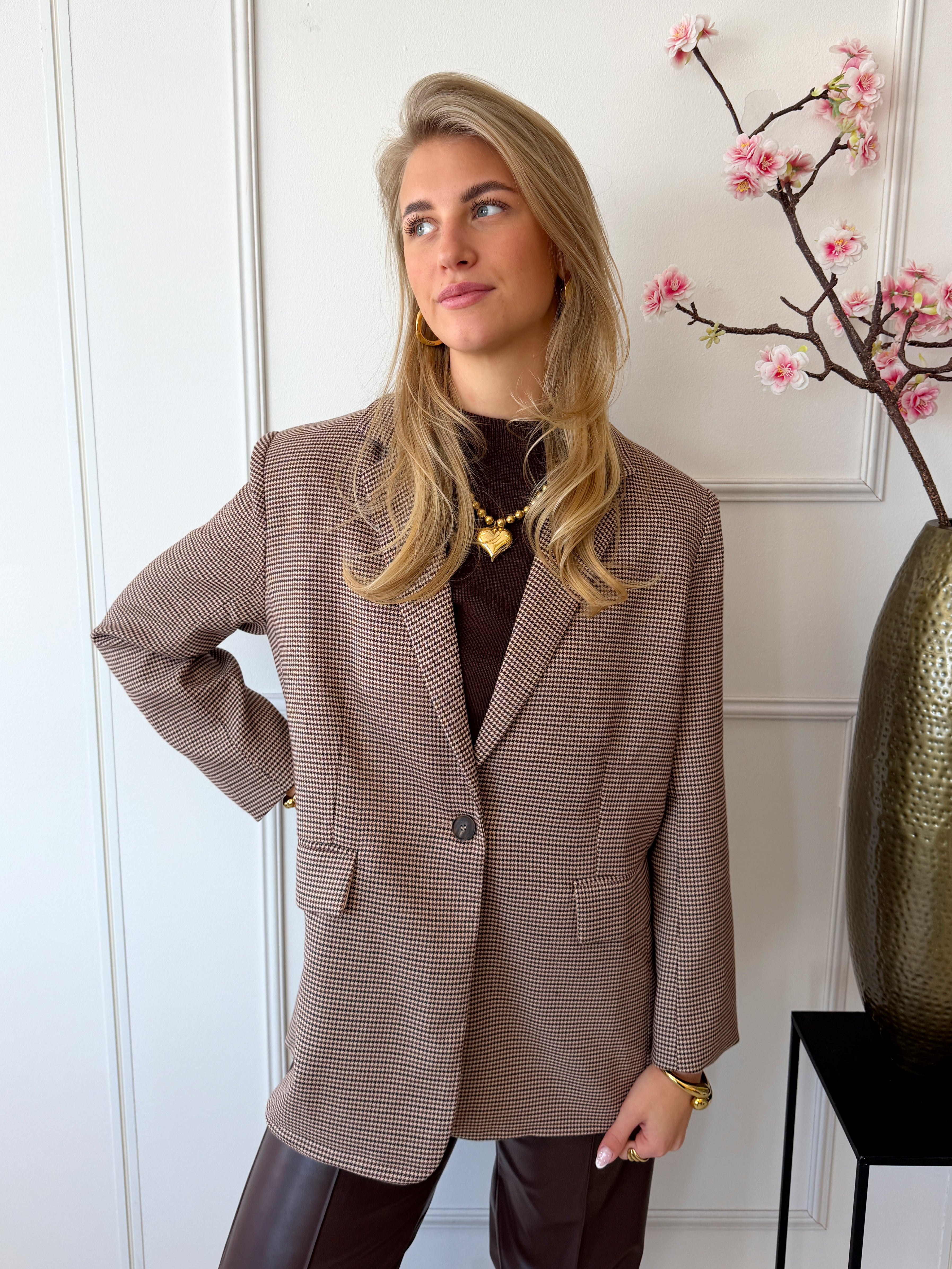 Limited Lotte Blazer | Bruin