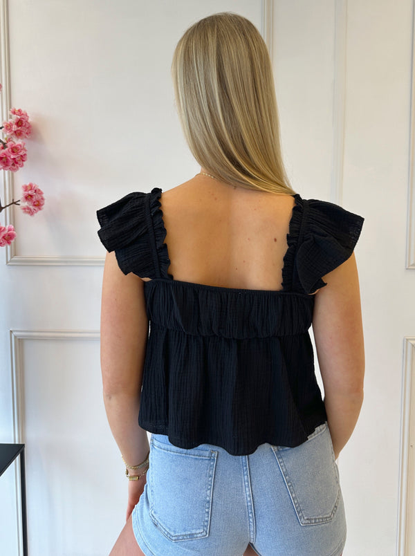 Fiona Top | Zwart