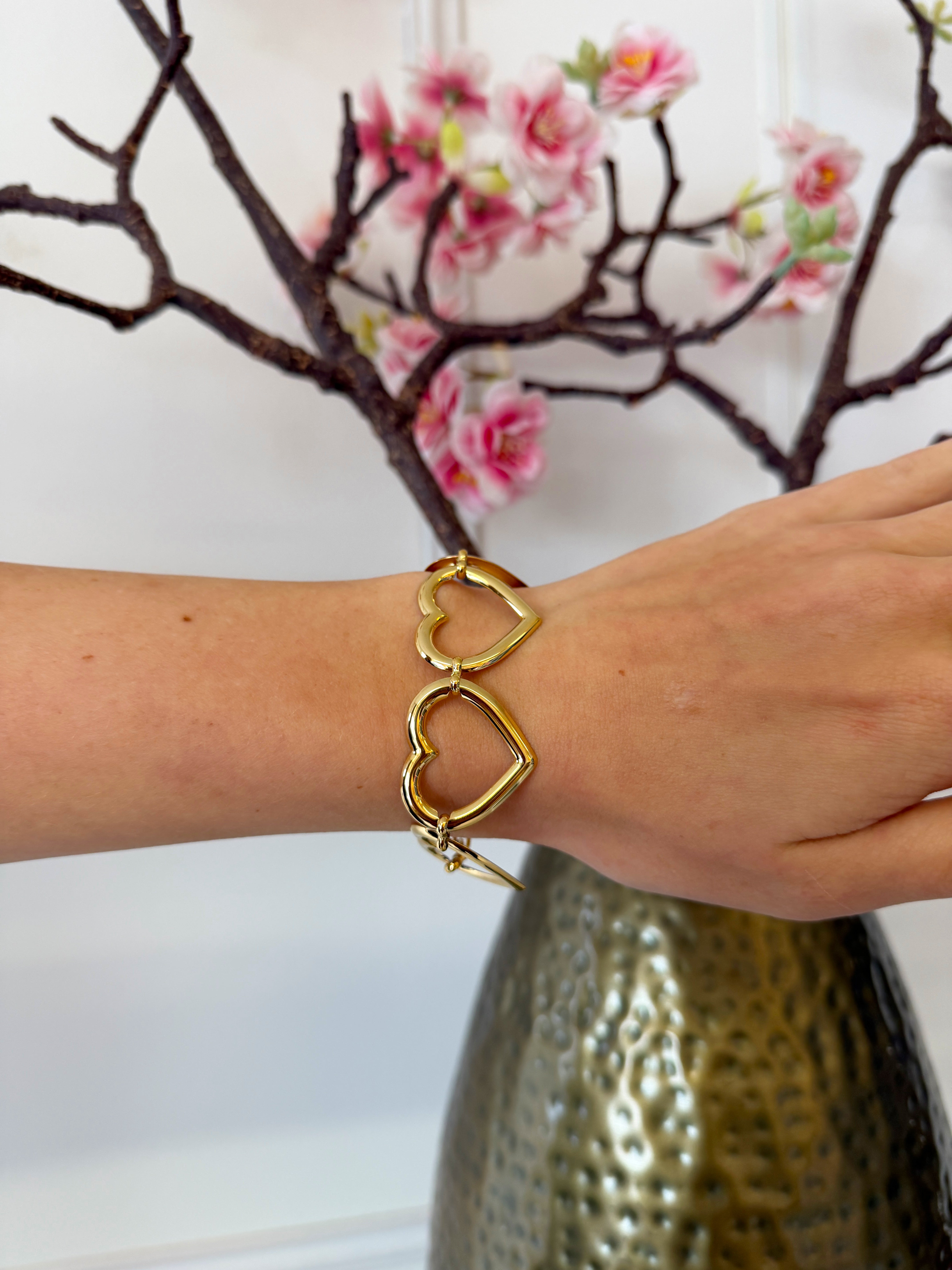 Infinity Open Love Armband | Goud