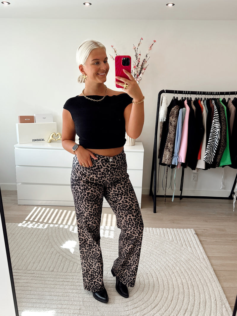 Panter Coated Elle Broek | Bruin