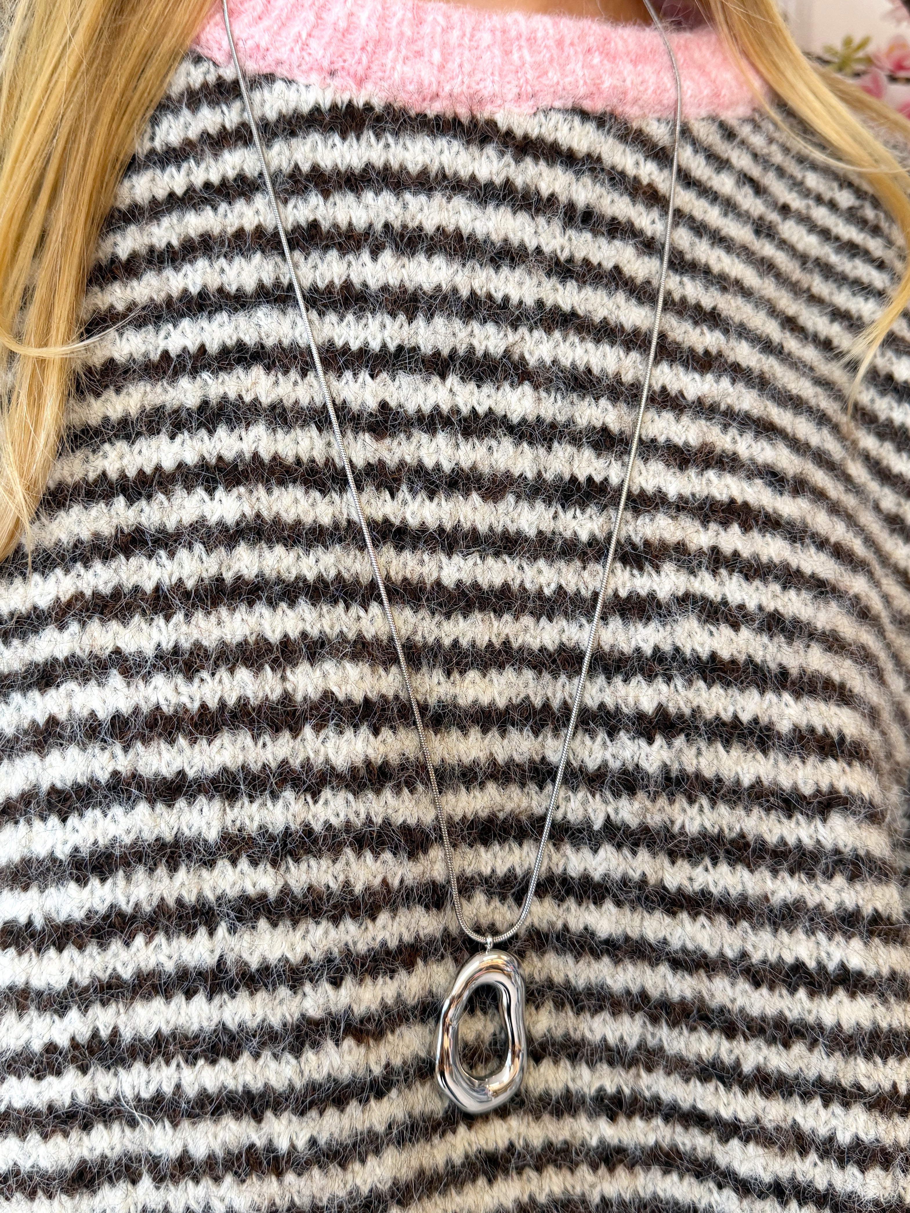 Trendy Organic Ketting | Zilver