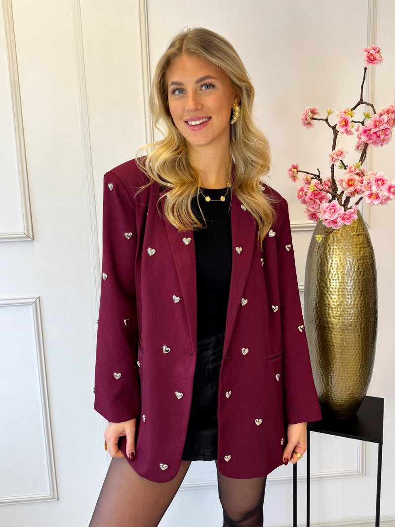 Loulou Love Blazer | Bordeaux