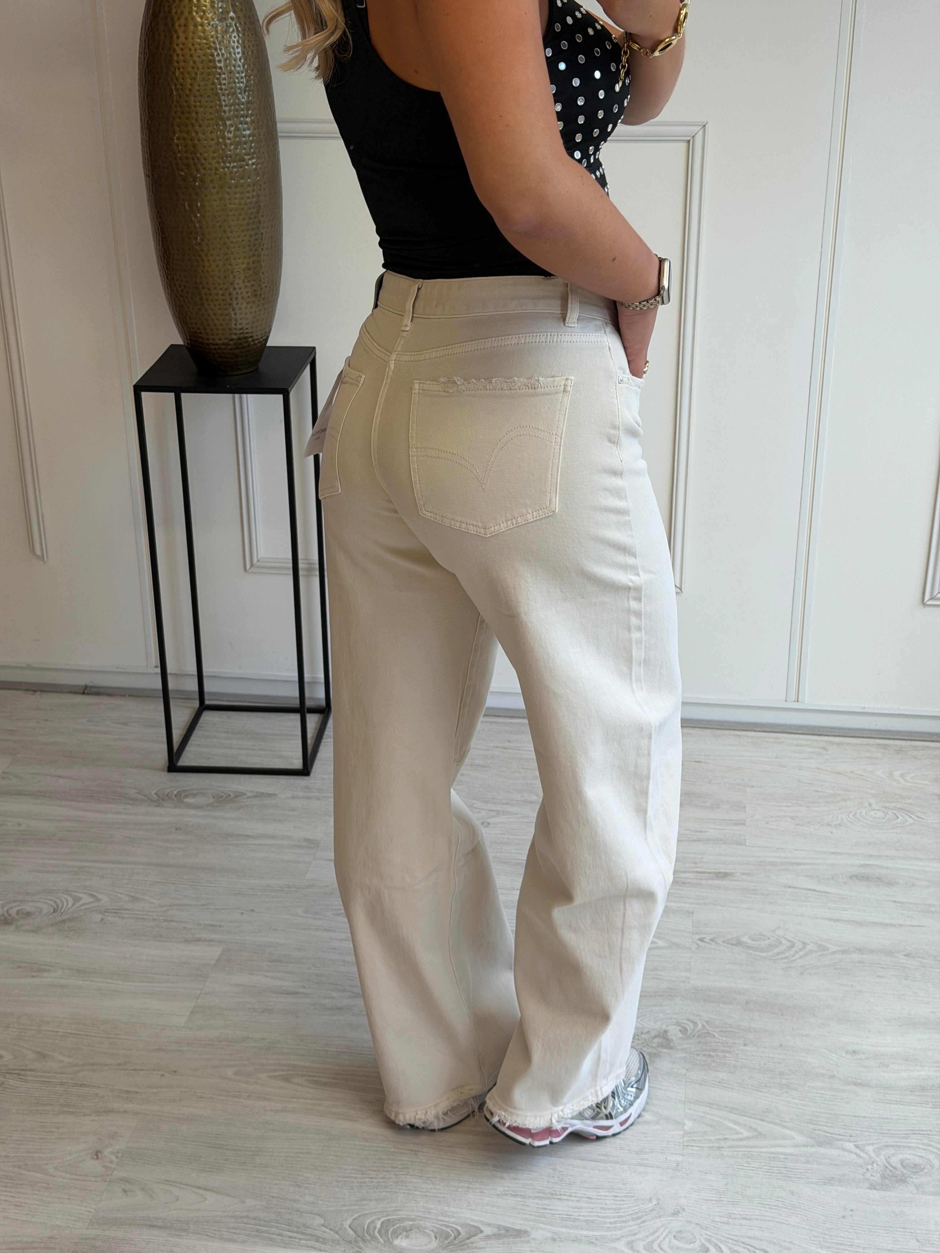 Barrel Queen Broek | Beige