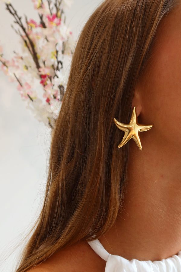 Starfish Oorbellen | Goud