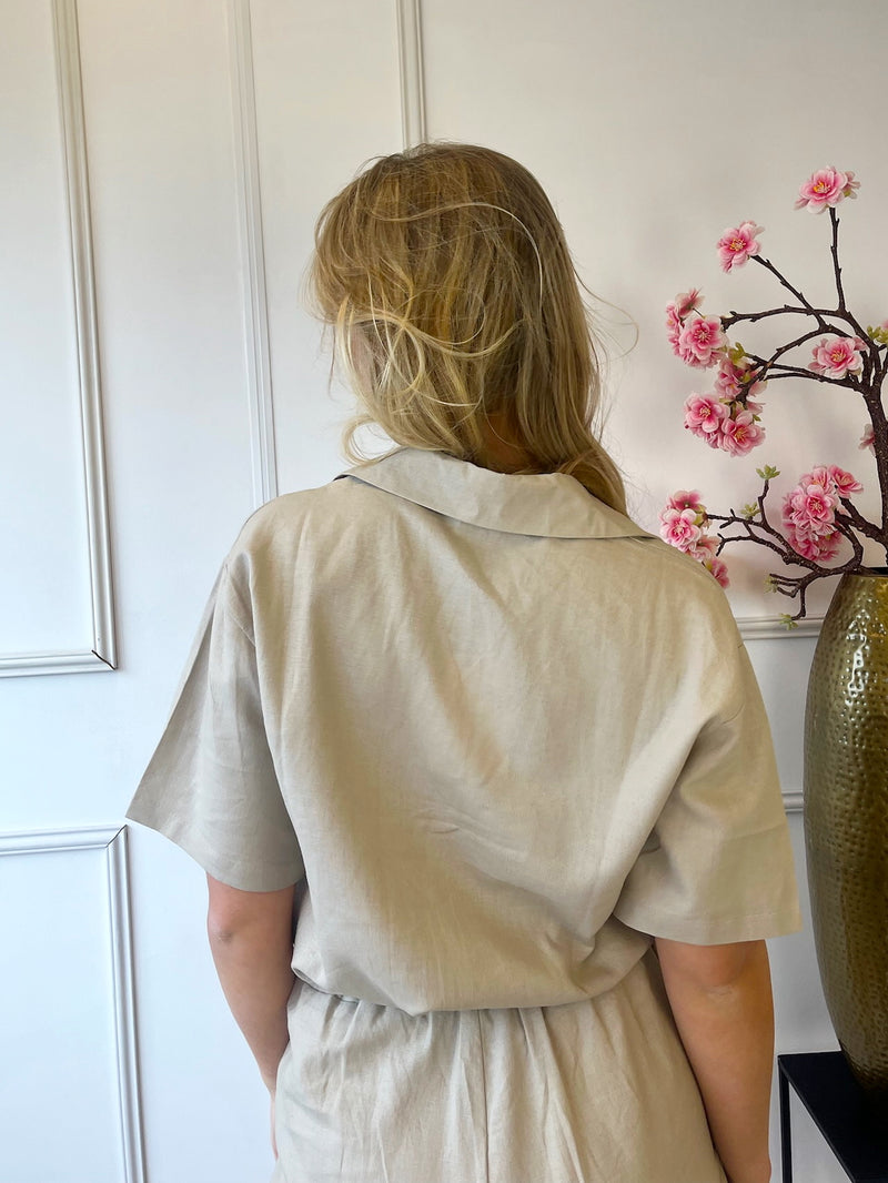 Linnen Blouse | Beige