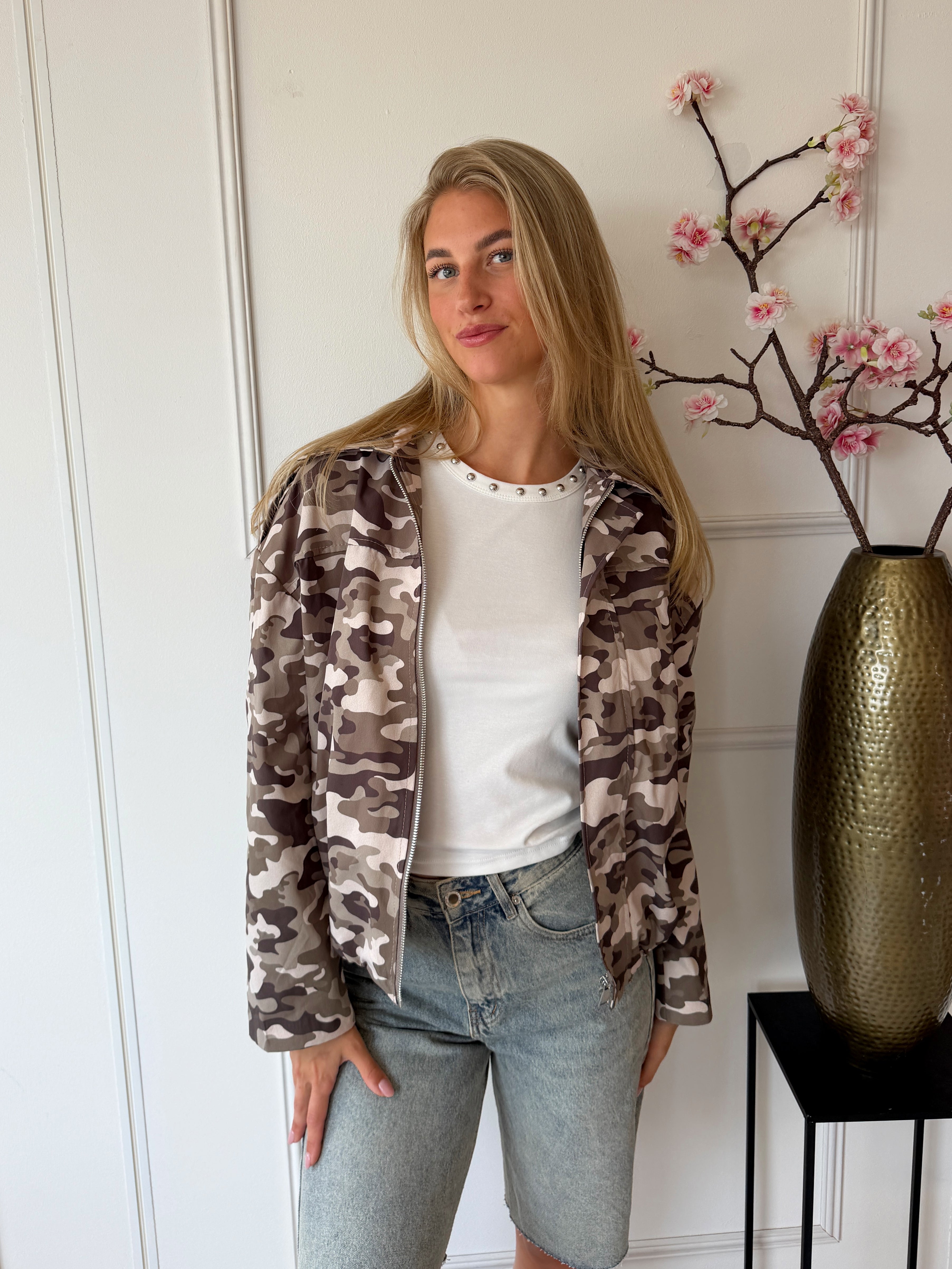Indy Camo Jasje | Khaki